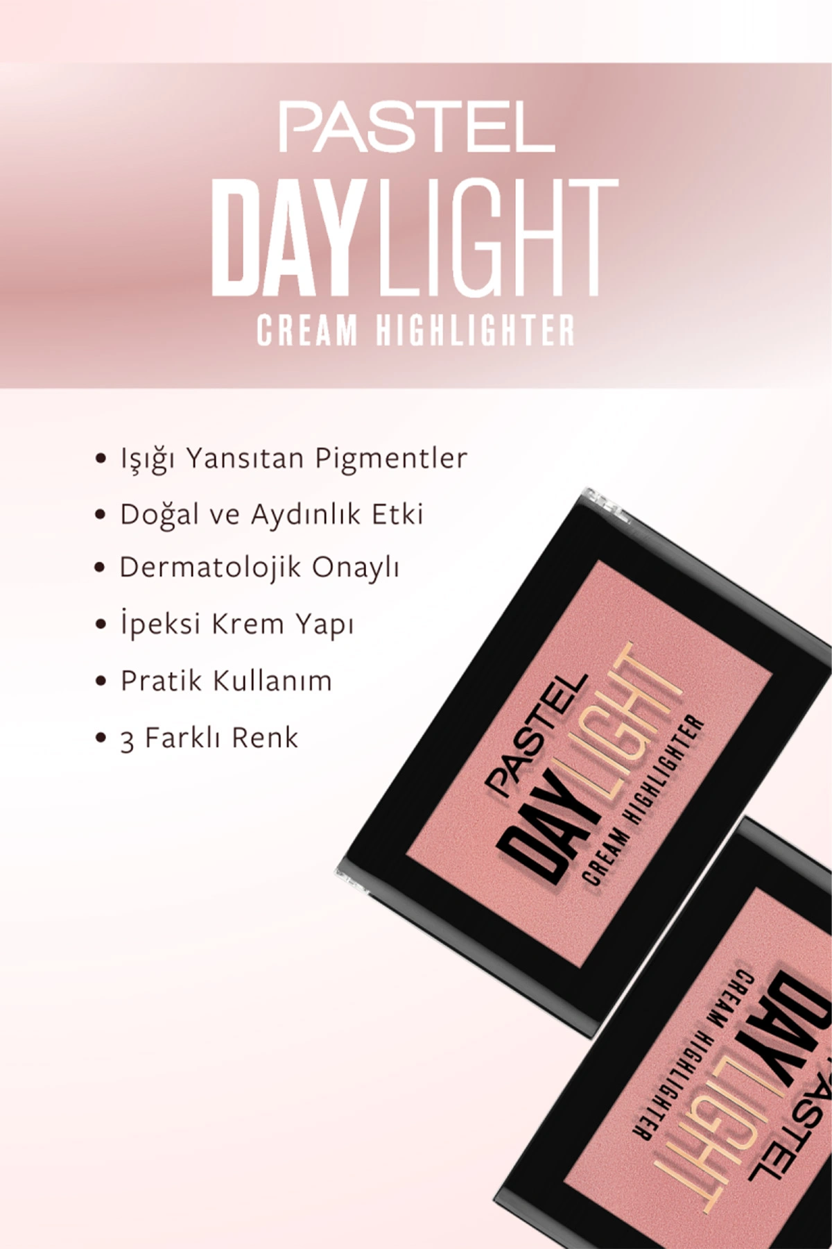 Pastel Daylight Cream Highlighter - Krem Aydınlatıcı 13 Sunrose 286232