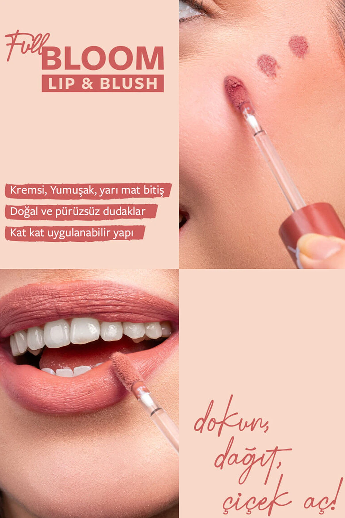 Pastel Full Bloom Lip & Blush - 74 Frosty- Dudak ve Yanak Renklendirici 4.8 Ml 418378