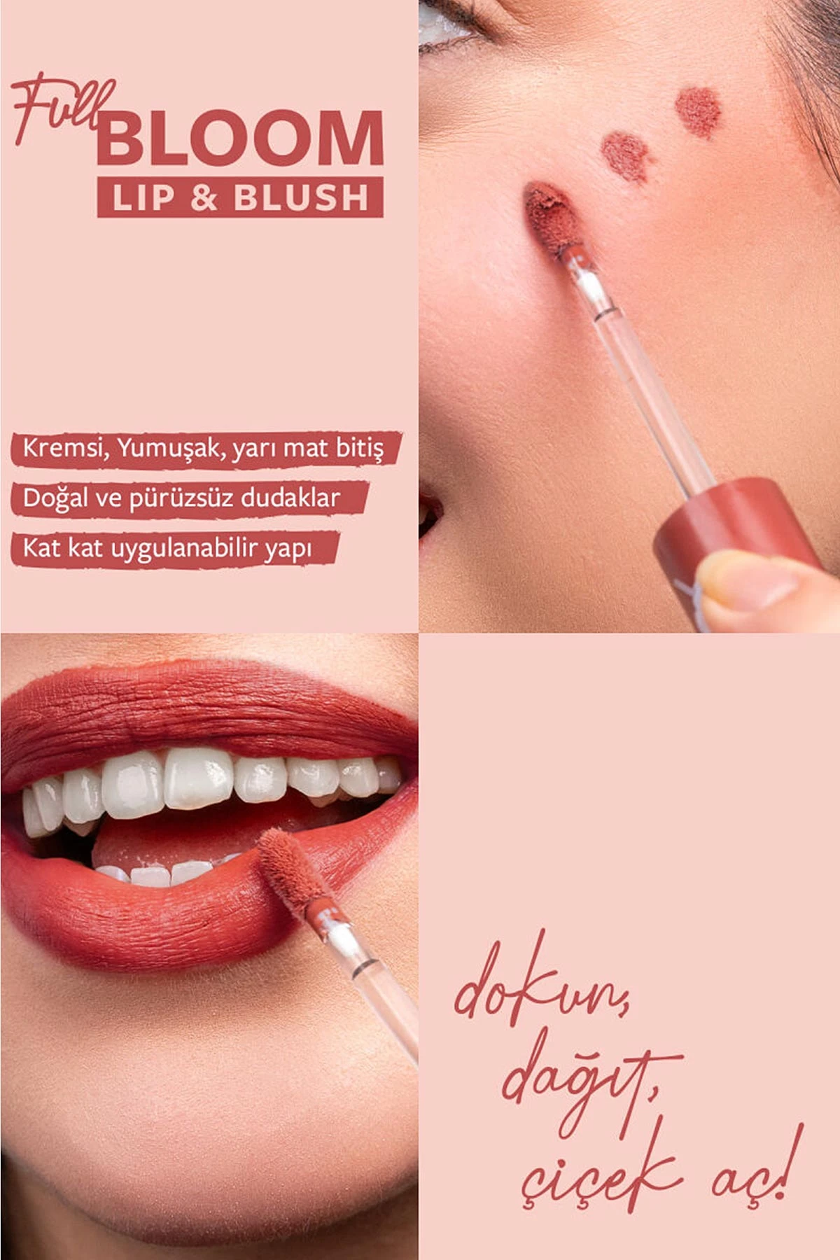 Pastel Full Bloom Lip & Blush - 78 Sienna - Dudak ve Yanak Renklendirici 4.8 Ml 418382
