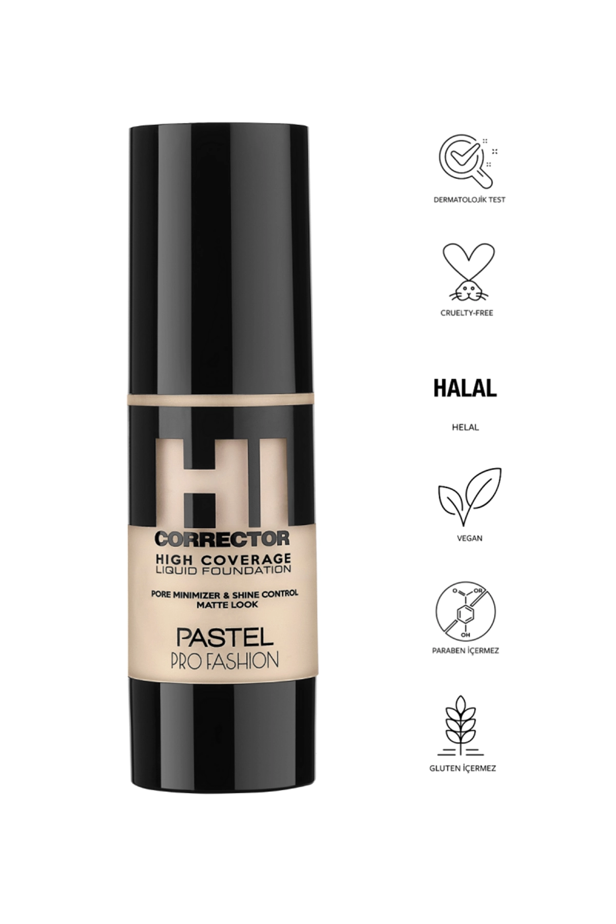 Pastel High Coverage Liquid Foundation Likit Fondöten 415 287023
