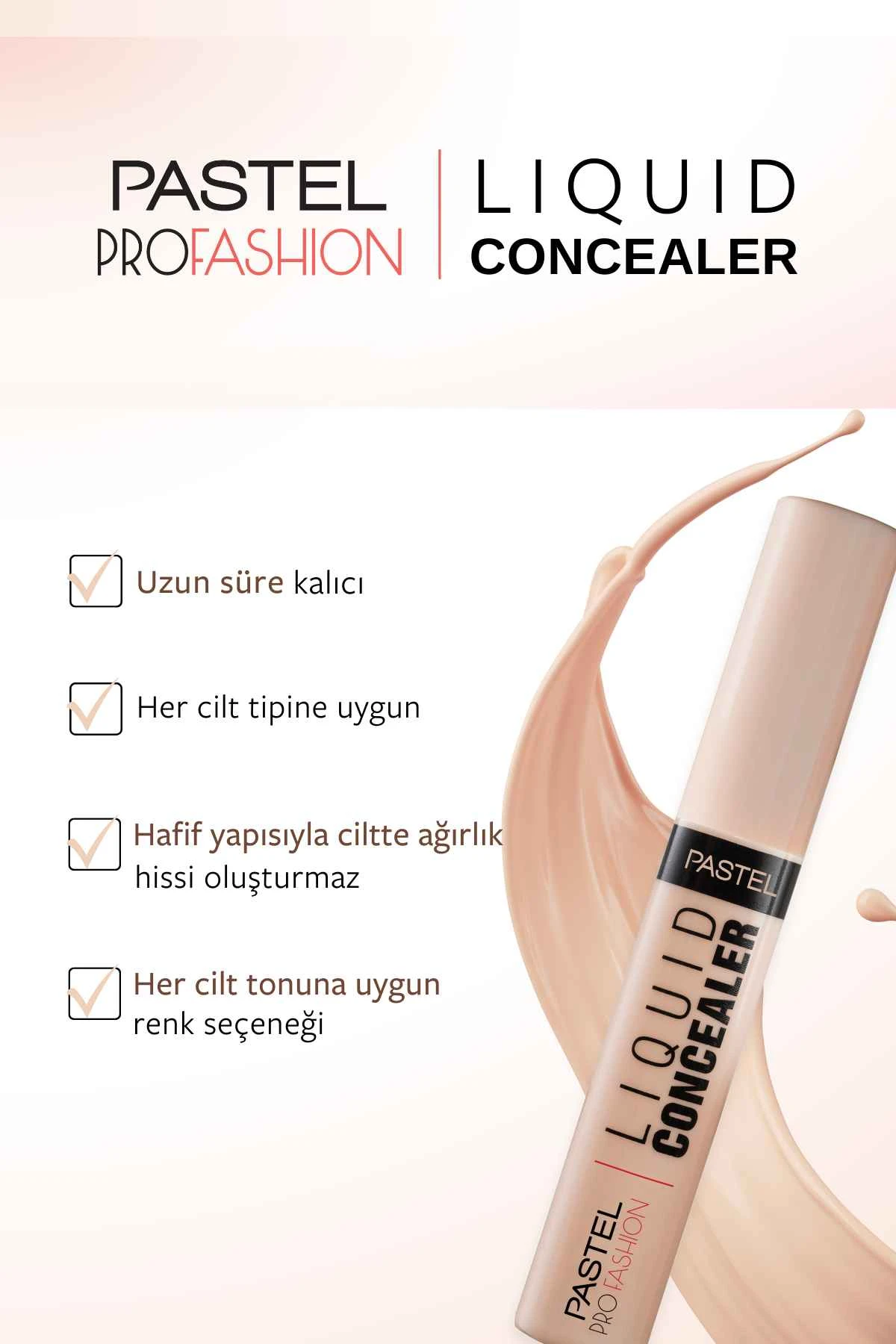 Pastel Liquid Concealer - Likit Hata Örtücü 102 Nude 250793