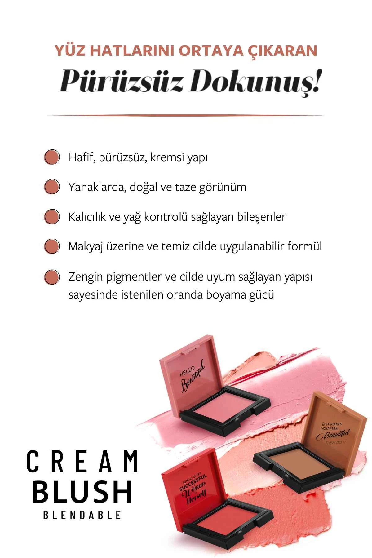 Pastel Profashion Cream Blush Krem Allık No: 42 250656
