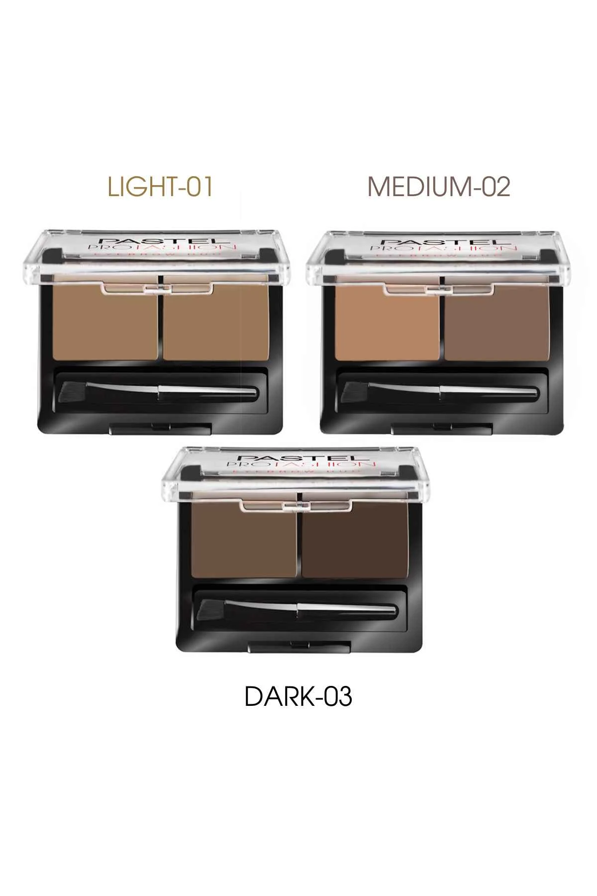 Pastel Profashion Eyebrow Duo Kaş Farı 03 Dark 250534