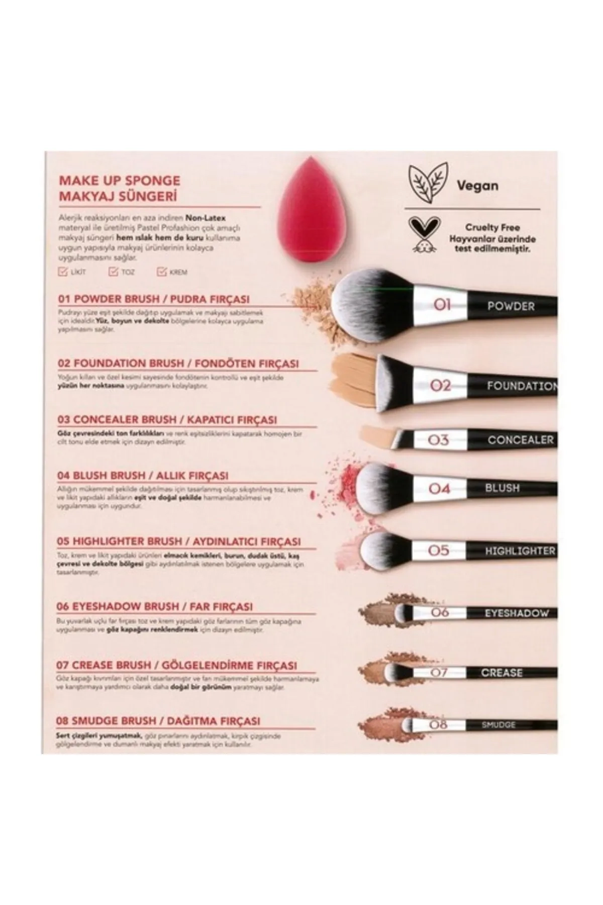 Pastel Smudge Brush - Gölgelendirme Fırçası 08 313003