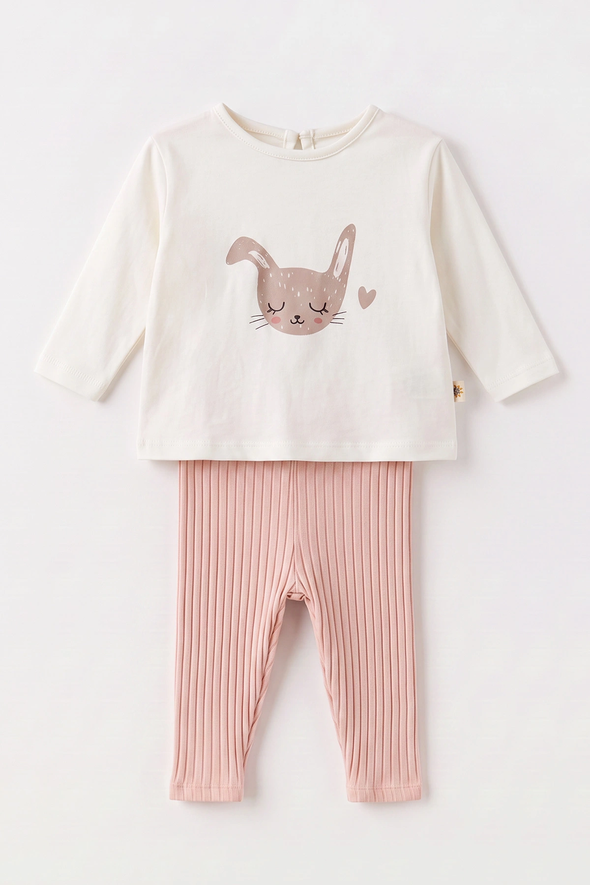 Pembe (0-12 Ay) Fitilli Taytlı Yeleği Ponponlu Kız Bebek 3'lü Takım 473369