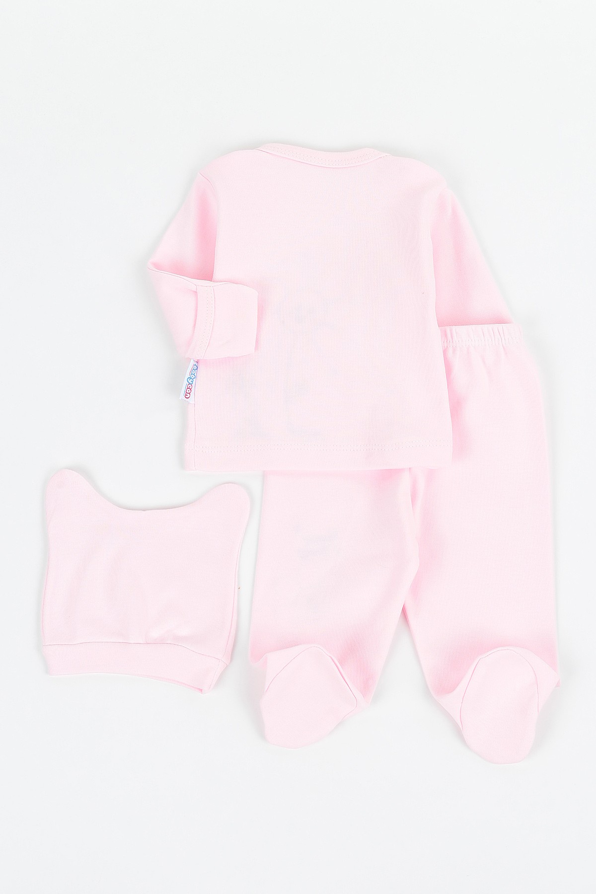Pembe (0-3 Ay) Keçeli Papatya Nakışlı Kız Çocuk Zıbın Takım 142128