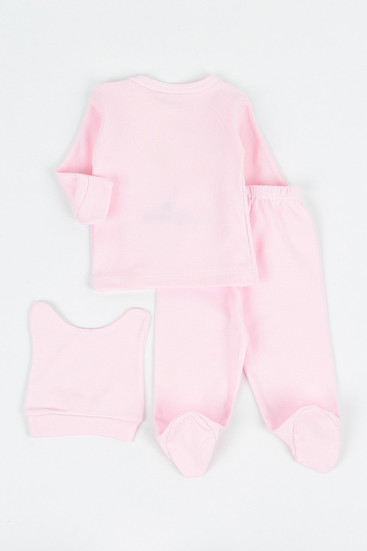 Pembe (0-3 Ay) Kuzu Nakışlı Kız Çocuk Zıbın Takım 142124