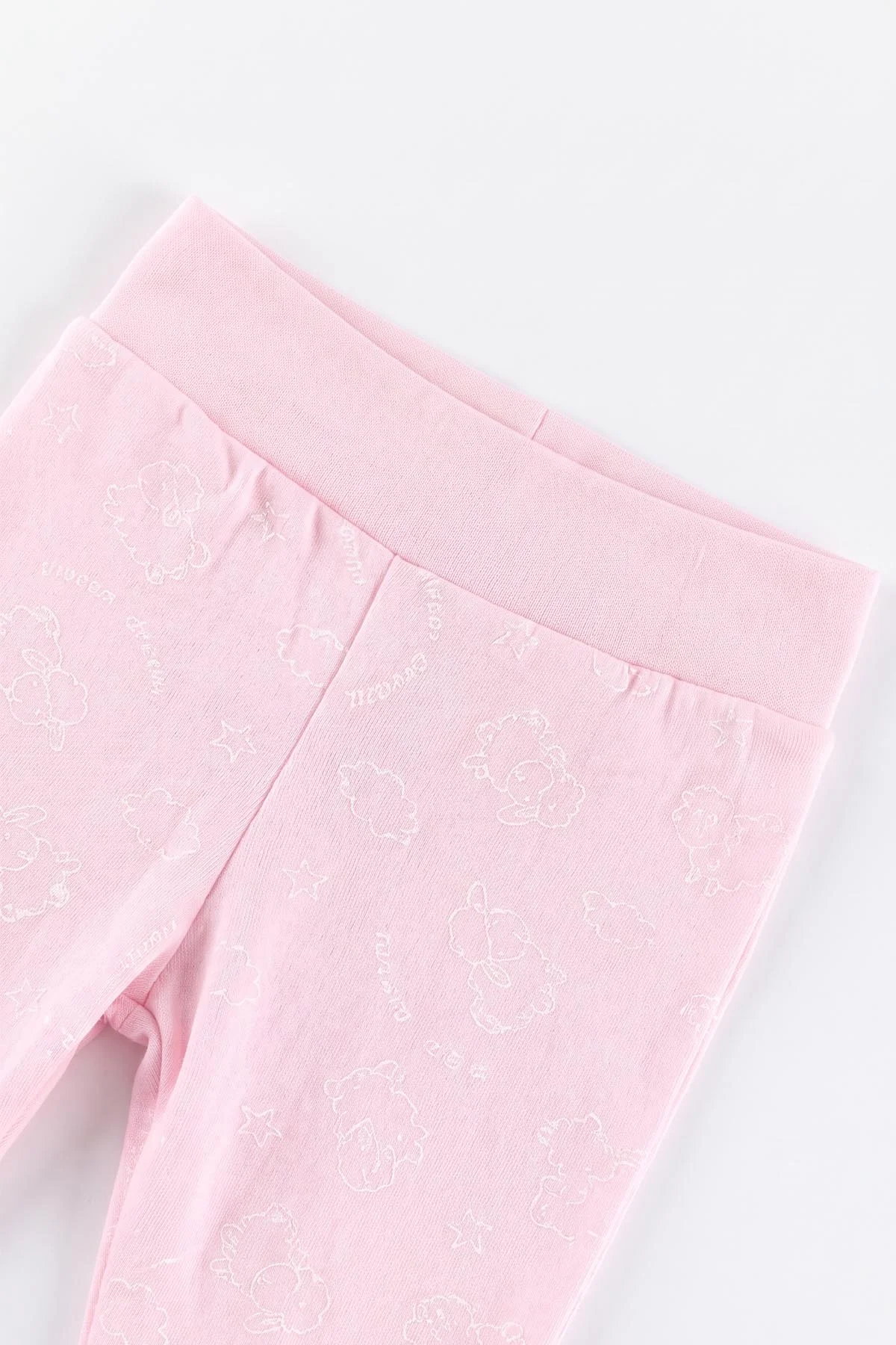 Pembe (0-3 Ay) Peluş Kuzu Nakışlı Patikli Yeni Doğan Bebek 3'lü Zıbın Takım 477184