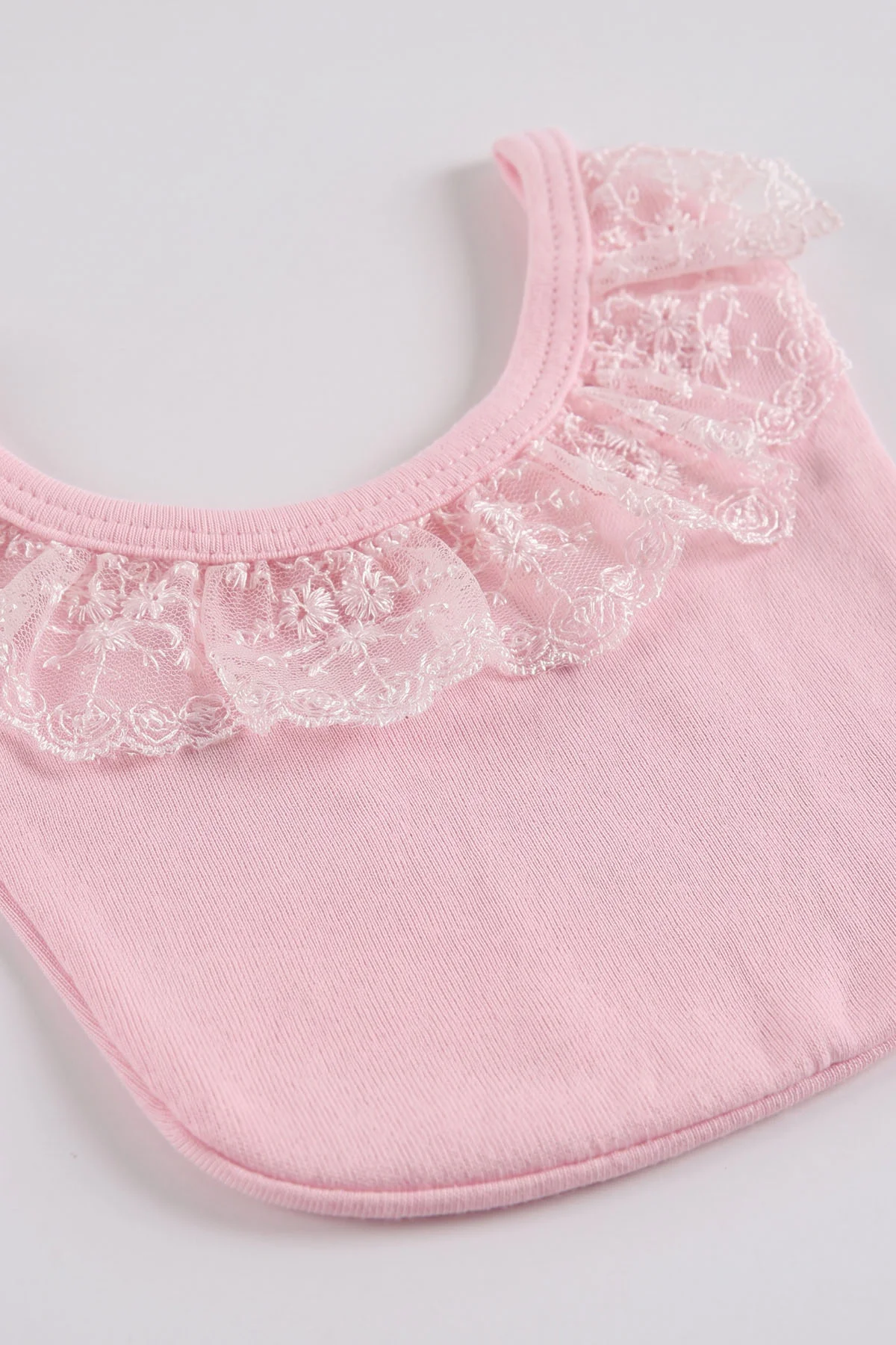 Pembe (0-3 Ay) Yaka Güpürlü 5'li Kız Bebek Zıbın Takım 479258