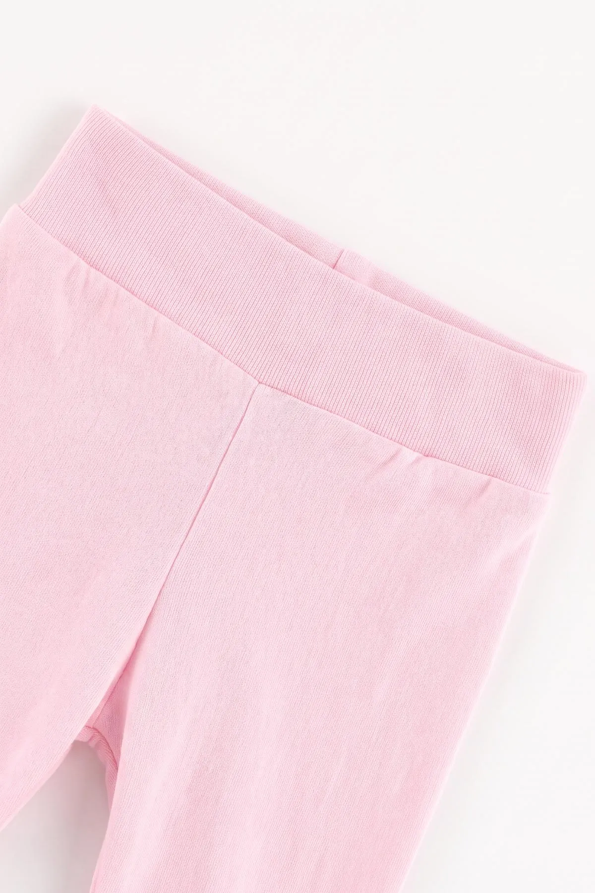 Pembe (0-3 Ay)Fiyonklu Tavşan Nakışlı Patikli Kız Bebek 3'lü Zıbın Takım 477182