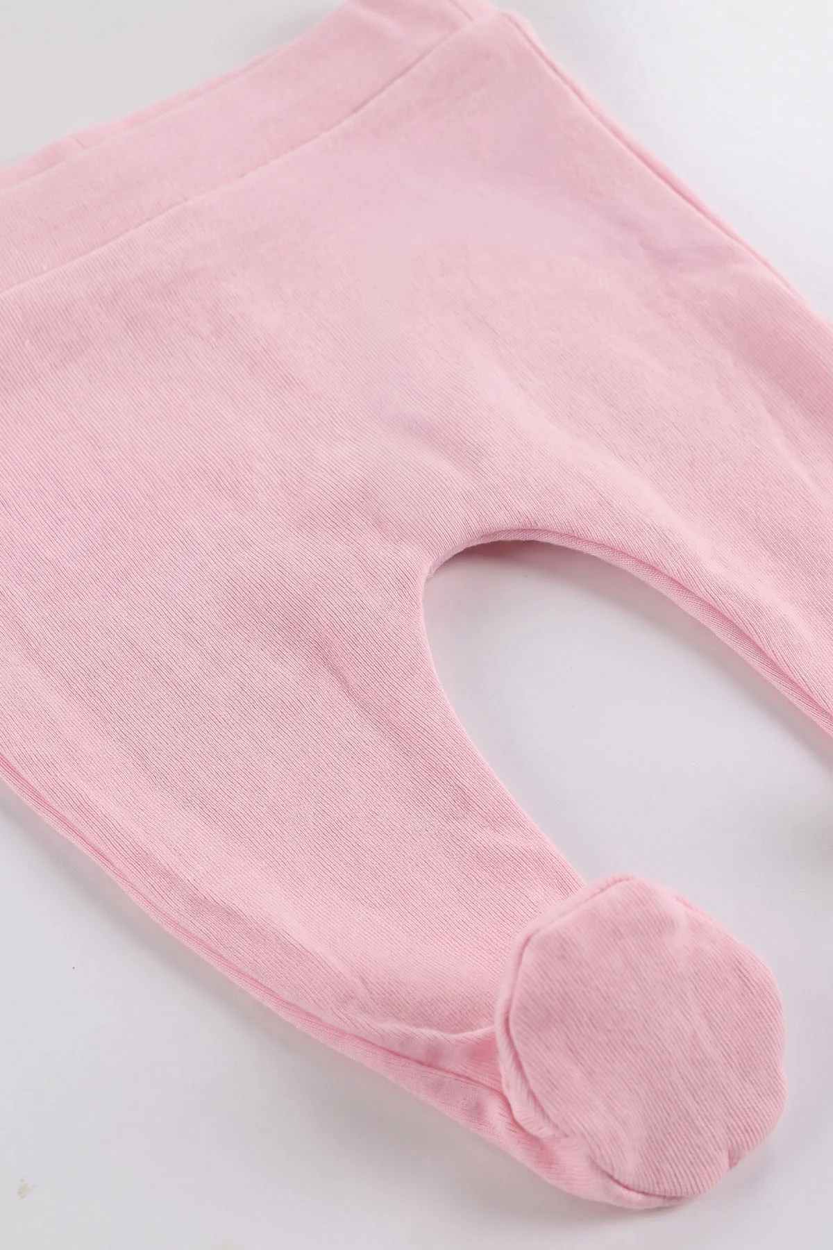 Pembe (0-3 Ay)Fiyonklu Tavşan Nakışlı Yandan Çıtlı Yenidoğan 5'li Kız Bebek Zıbın Seti 479274