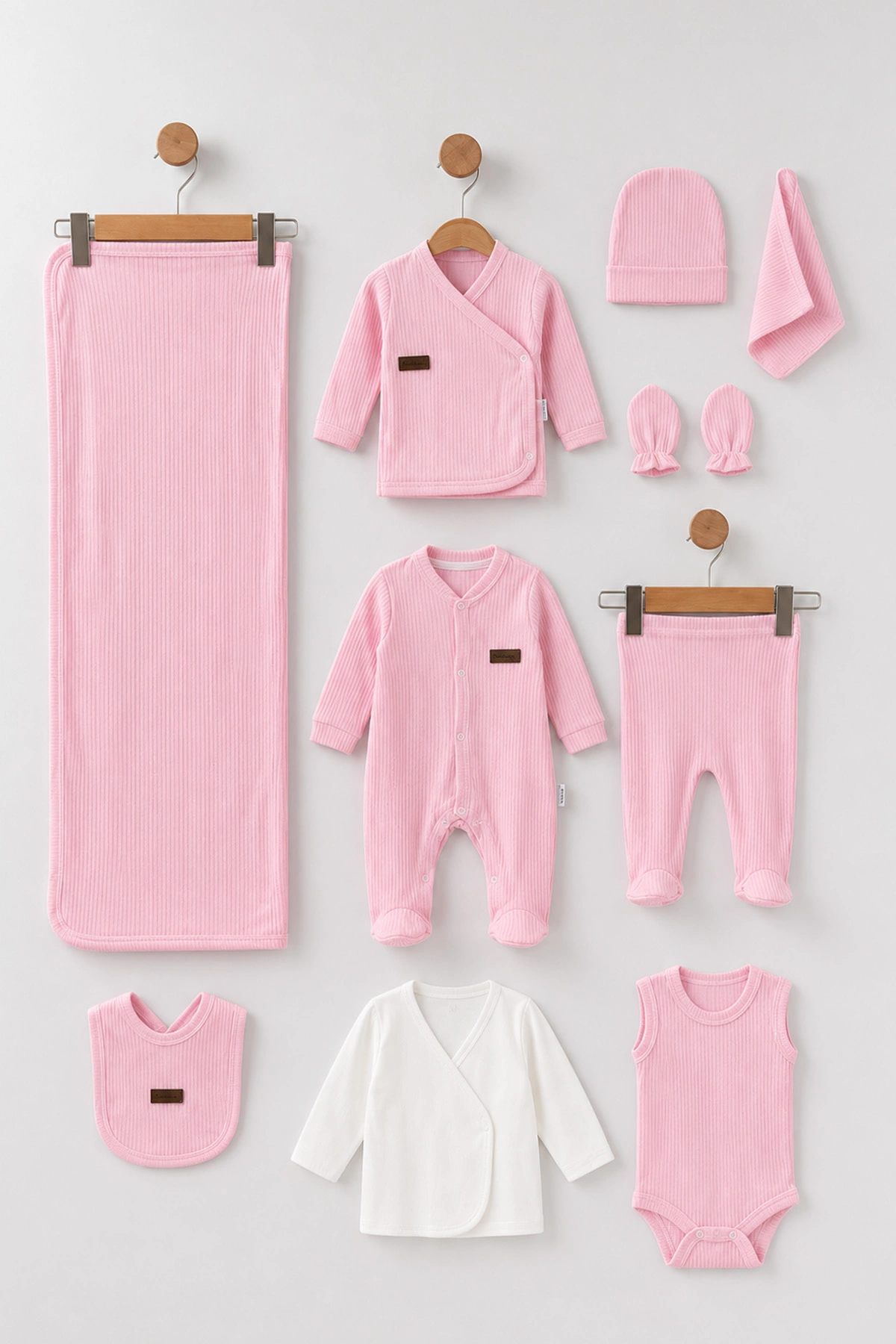 Pembe (0-3 Ay)Raporlu  Tulum, Battaniye ve 10'lu Hastane Çıkış Seti 476871
