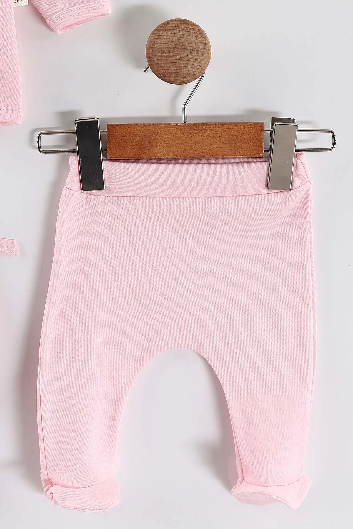 Pembe (0-3 Ay)Süzene Papatya Nakışlı Patikli 5'li Kız  Bebek Takım 451458