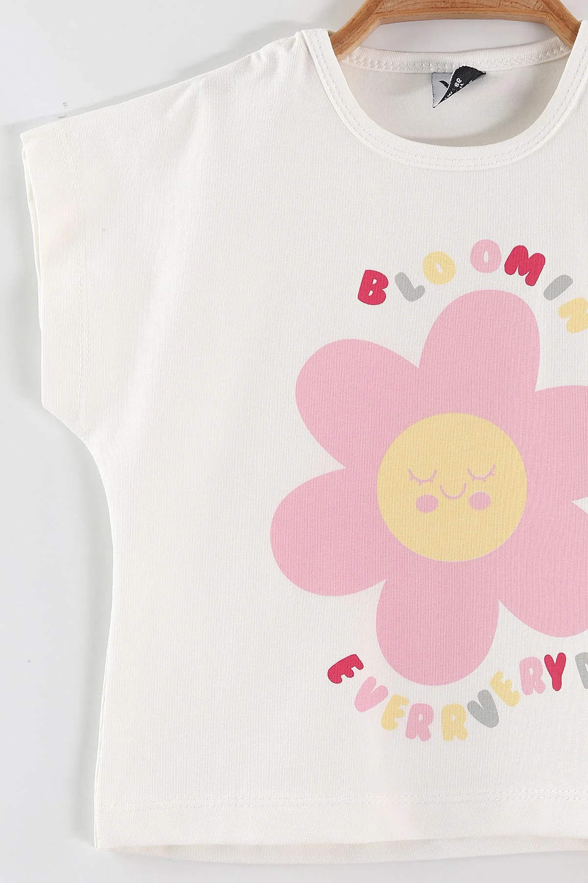 Pembe (0-4 Yaş) Çiçek Baskılı Şortlu Kız Çocuk Yazlık Takım 459797