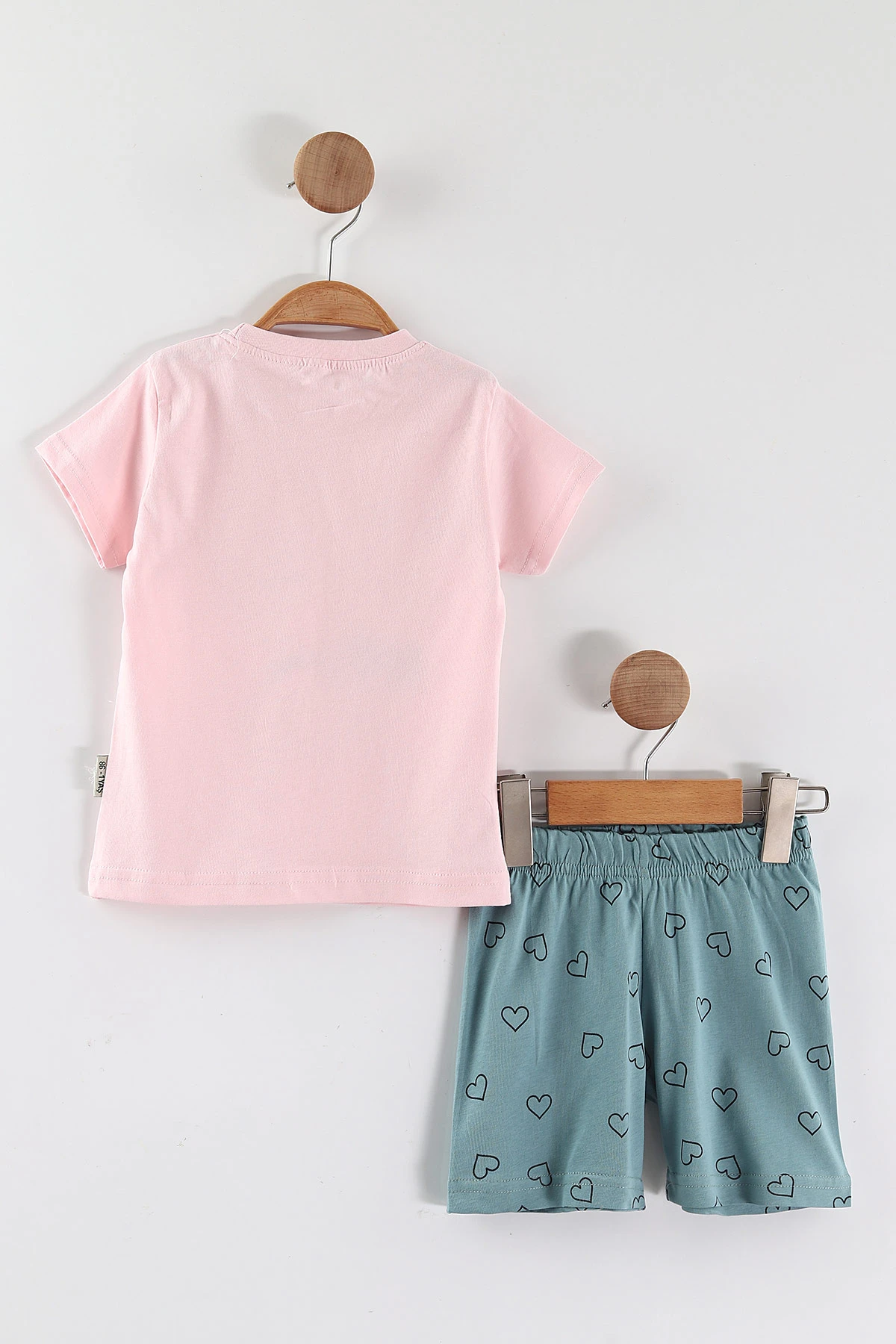Pembe (0-4 Yaş) Ice Cream Baskılı  Tişörtlü ve Şortlu Kız Çocuk Yazlık Takım 468399