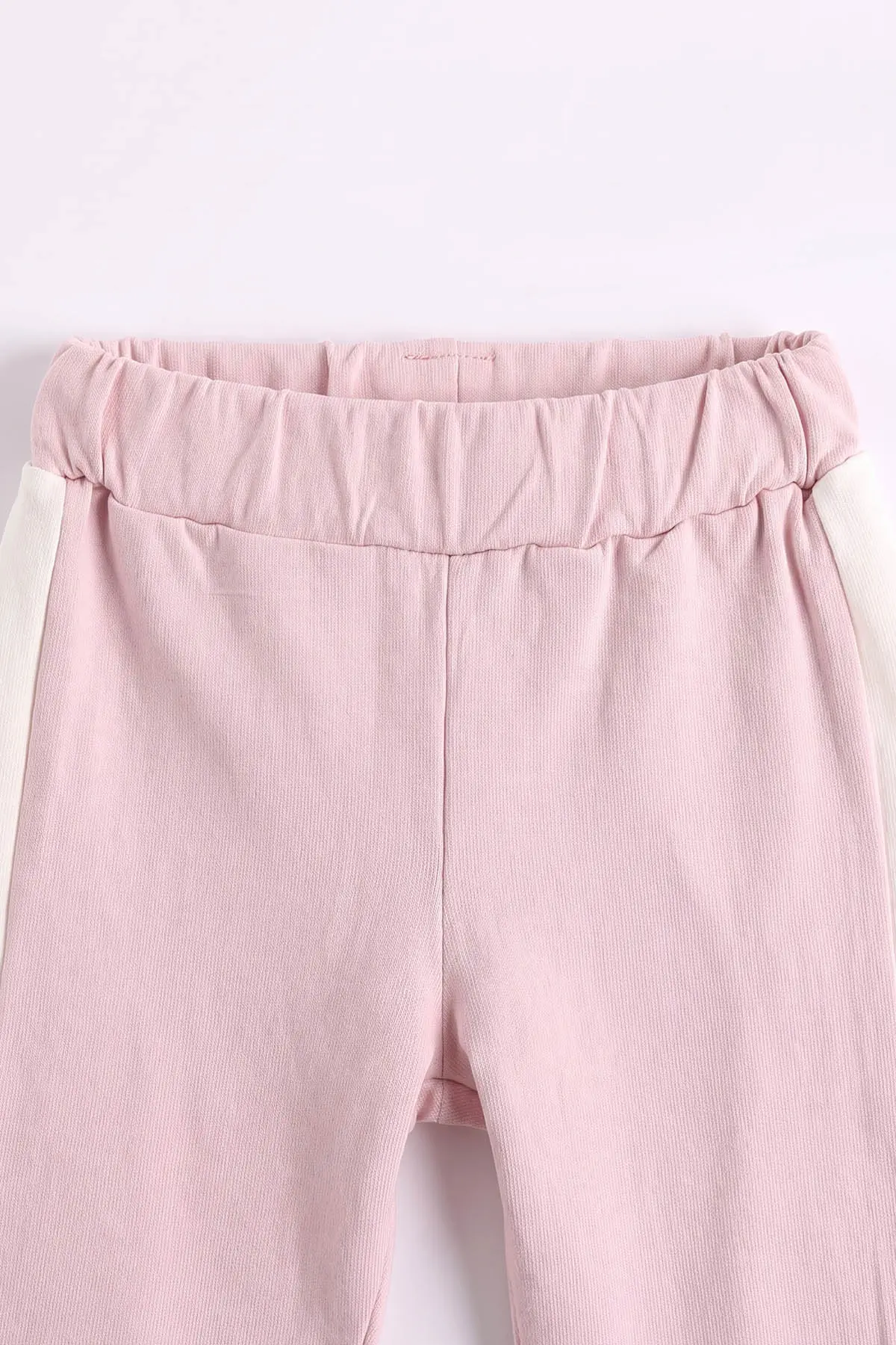 Pembe (0-4 Yaş) Kalp Baskılı Kapüşonlu Fermuarlı Hırkalı Kız Çocuk 2 İp 3'lü Takım 471477