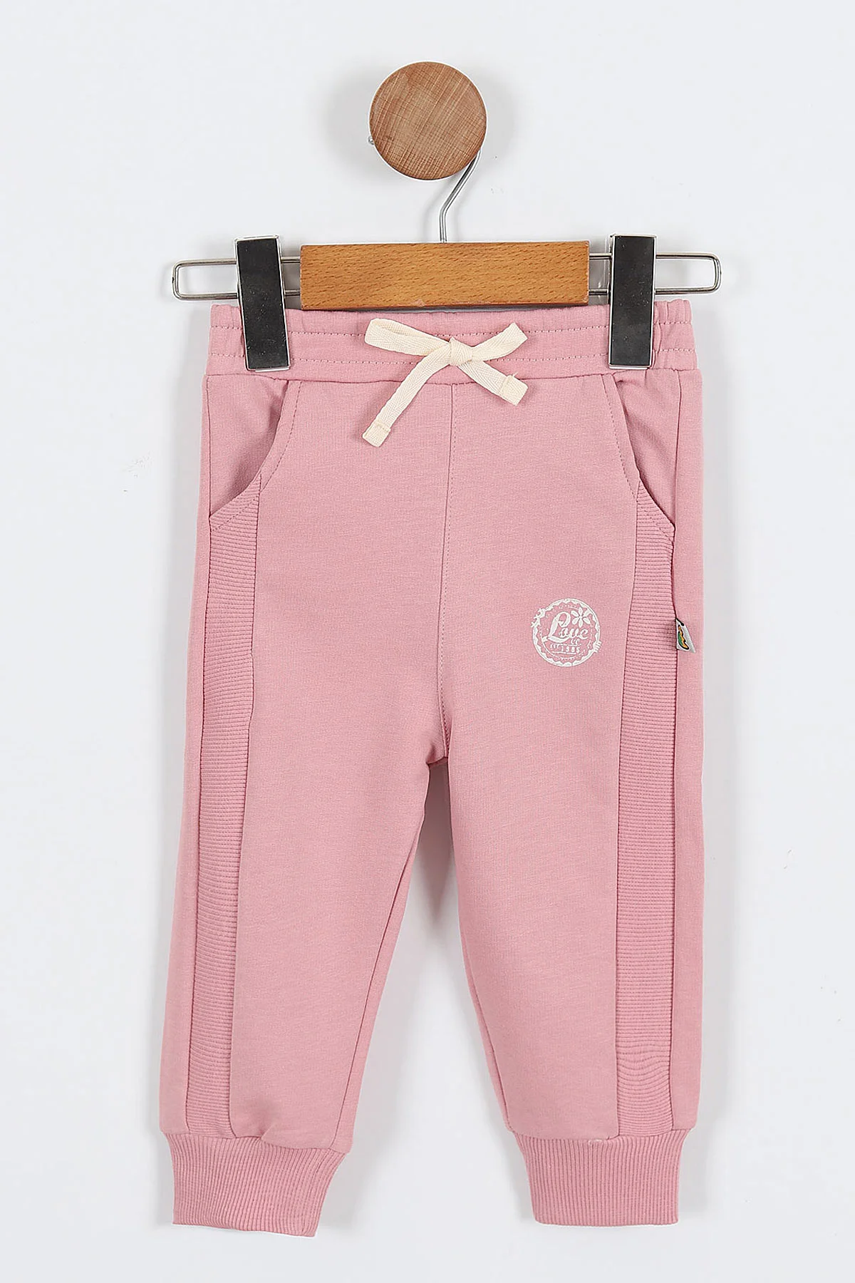Pembe (0-4 Yaş) Love Baskılı Kız Bebek-Çocuk Alt 308962