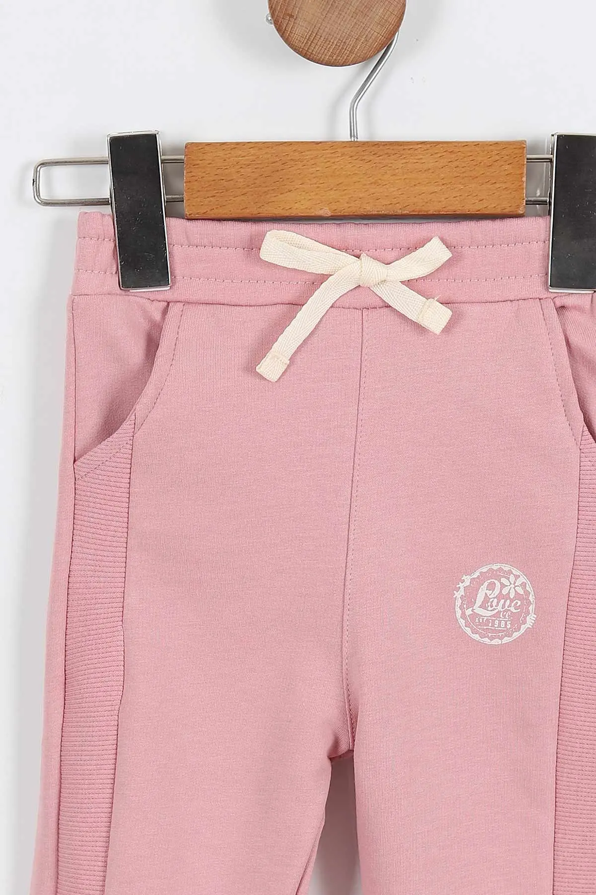 Pembe (0-4 Yaş) Love Baskılı Kız Bebek-Çocuk Alt 308962