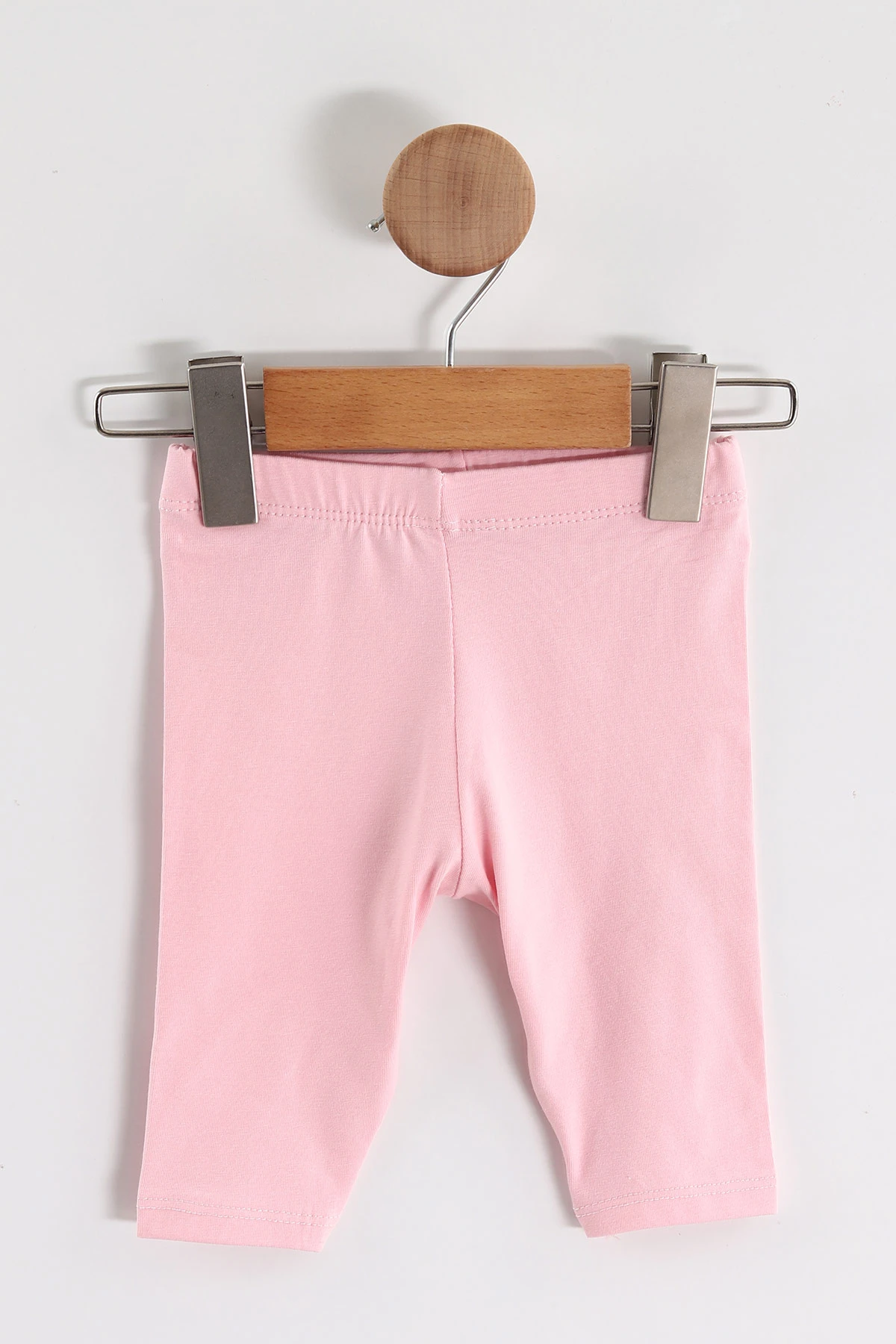 Pembe (0-4 Yaş)Palmiye Baskılı Taytlı Kız Çocuk Yazlık Takım 459820