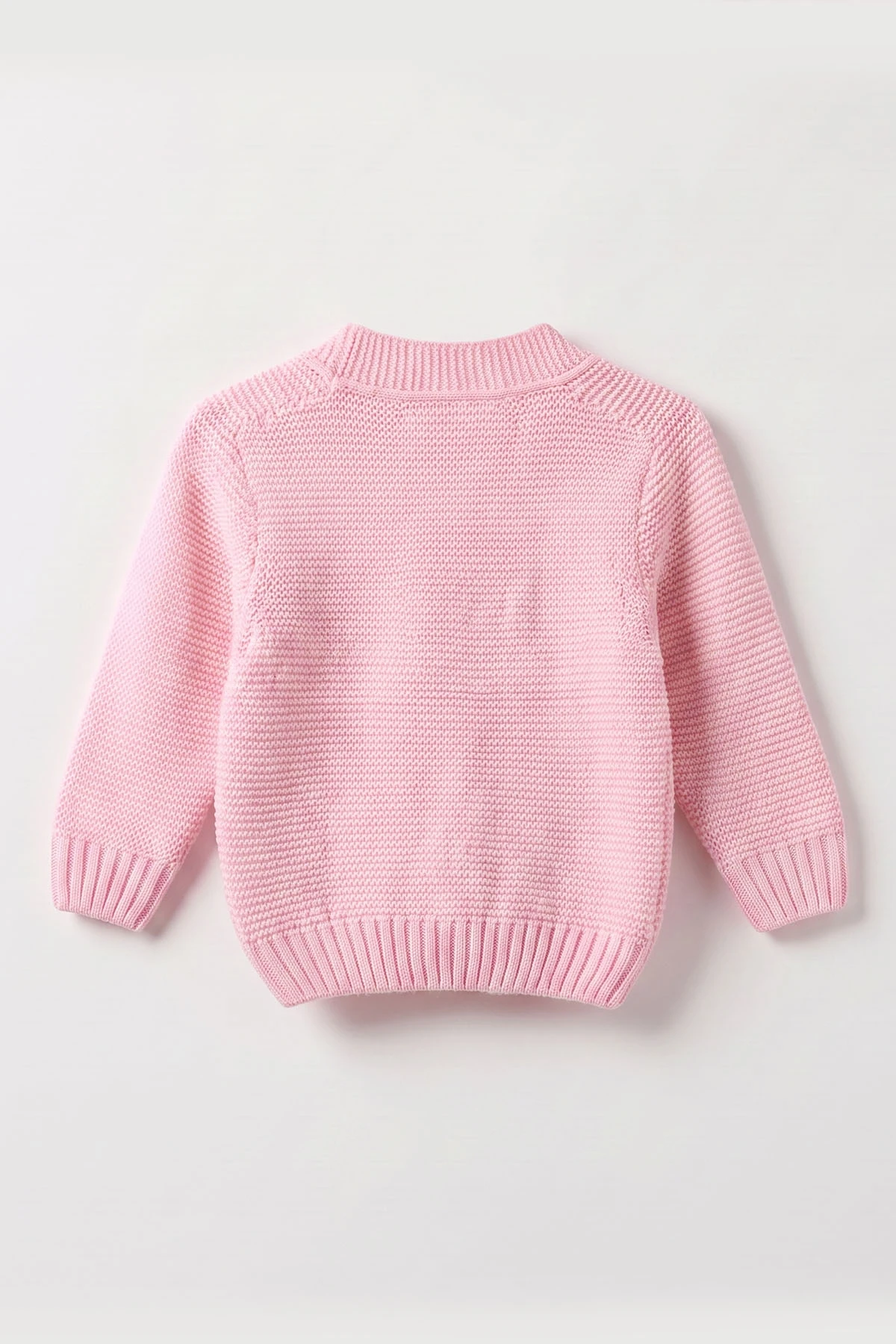 Pembe (0-5 Yaş) Düğmeli Çiçekli Kız Çocuk Hırka 474228
