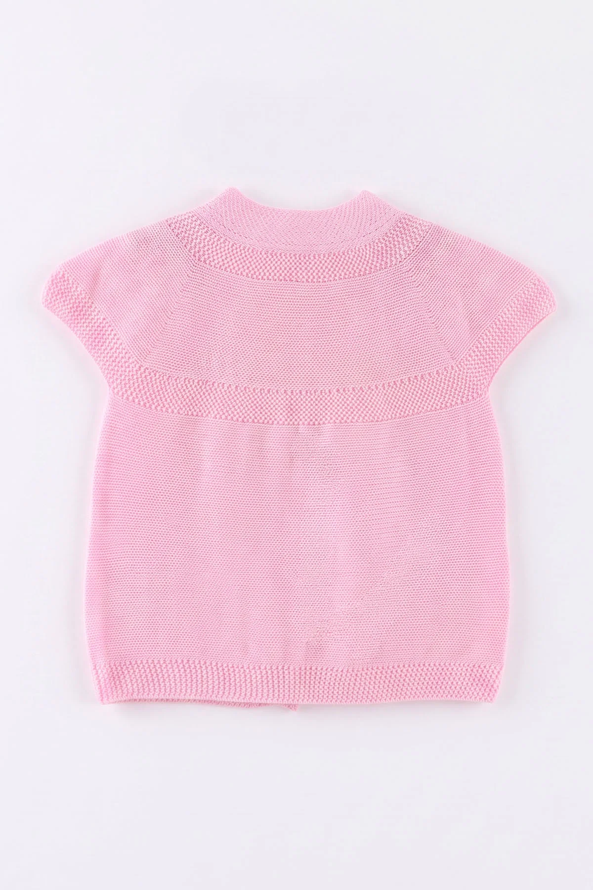 Pembe (0-5 Yaş) Renkli Çiçekli Düğmeli Kız Çocuk Yelek 474240