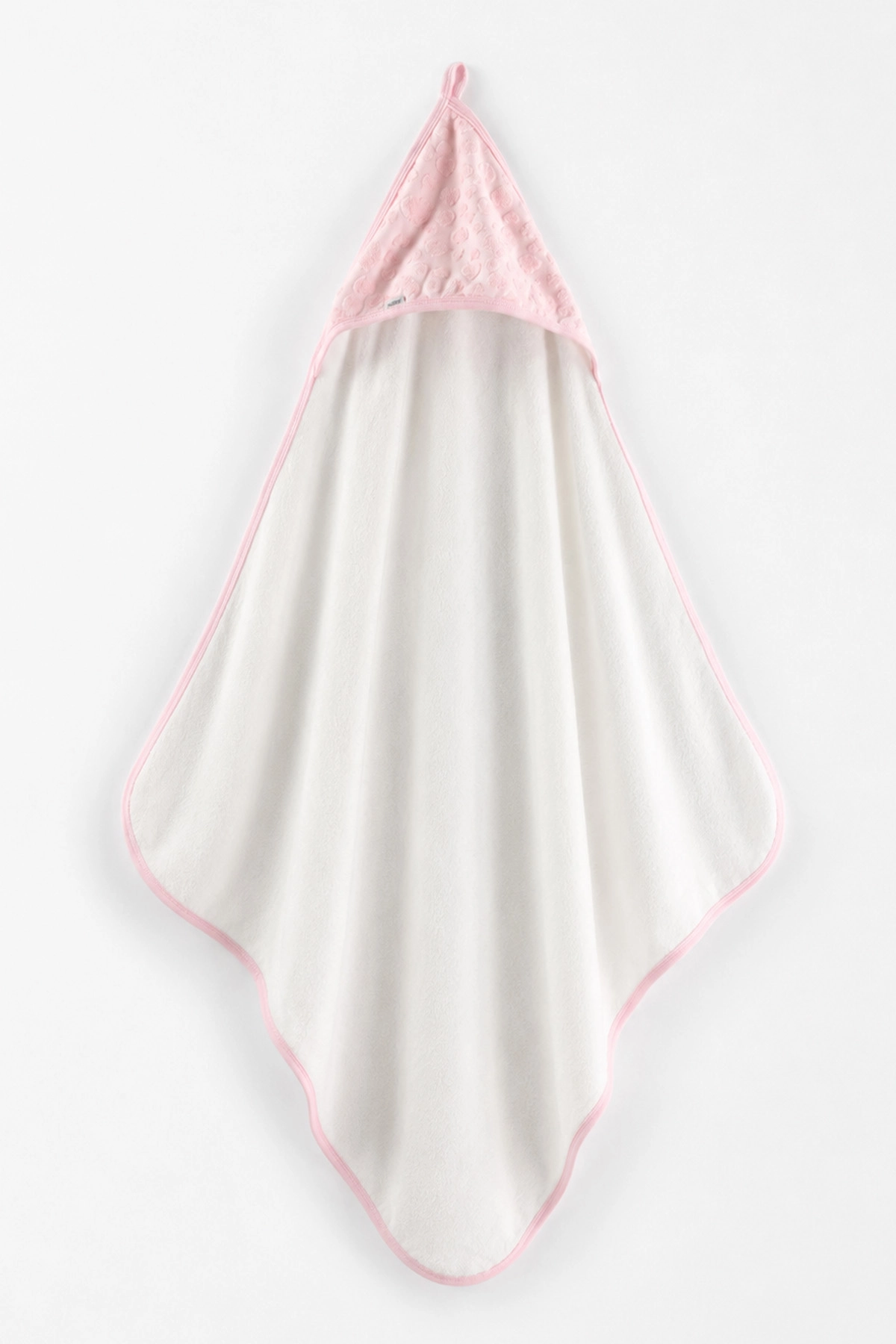 Pembe (0-6 Ay) Kalp Nakışlı   Bebek Havlu Takım 476294