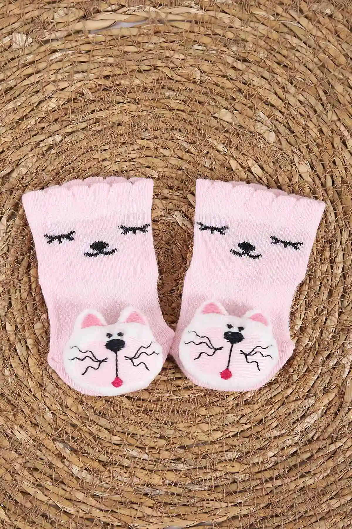 Pembe (0-6 Ay)Oyuncaklı   Kız Bebek  Çorap 437622