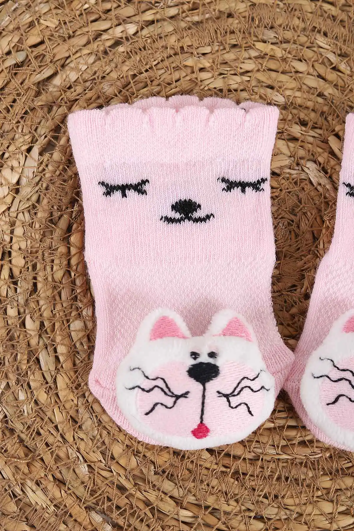 Pembe (0-6 Ay)Oyuncaklı   Kız Bebek  Çorap 437622