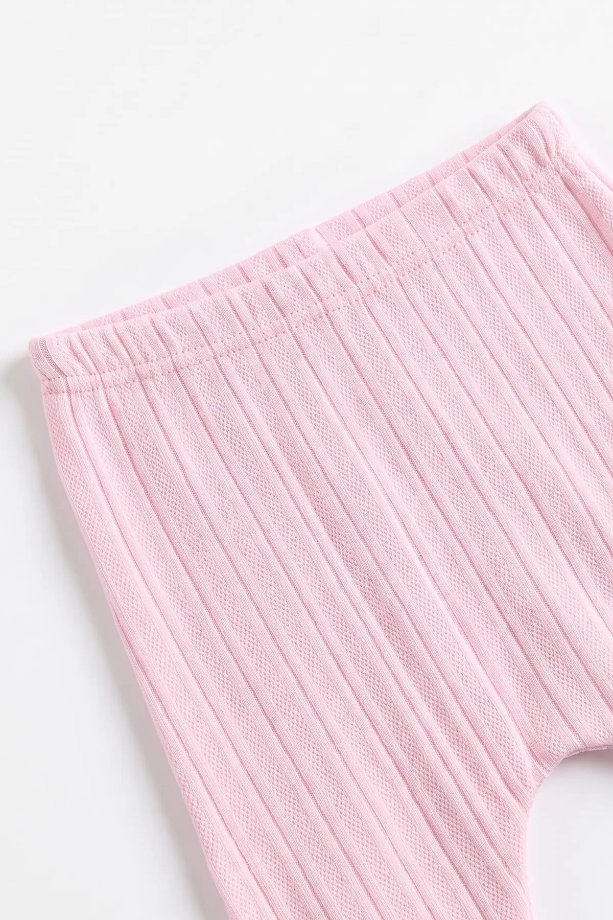 Pembe (0-9 Ay) Kalpli Tavşan Nakışlı Kapüşonlu Hırkalı Kız Bebek 3'lü Takım 476061