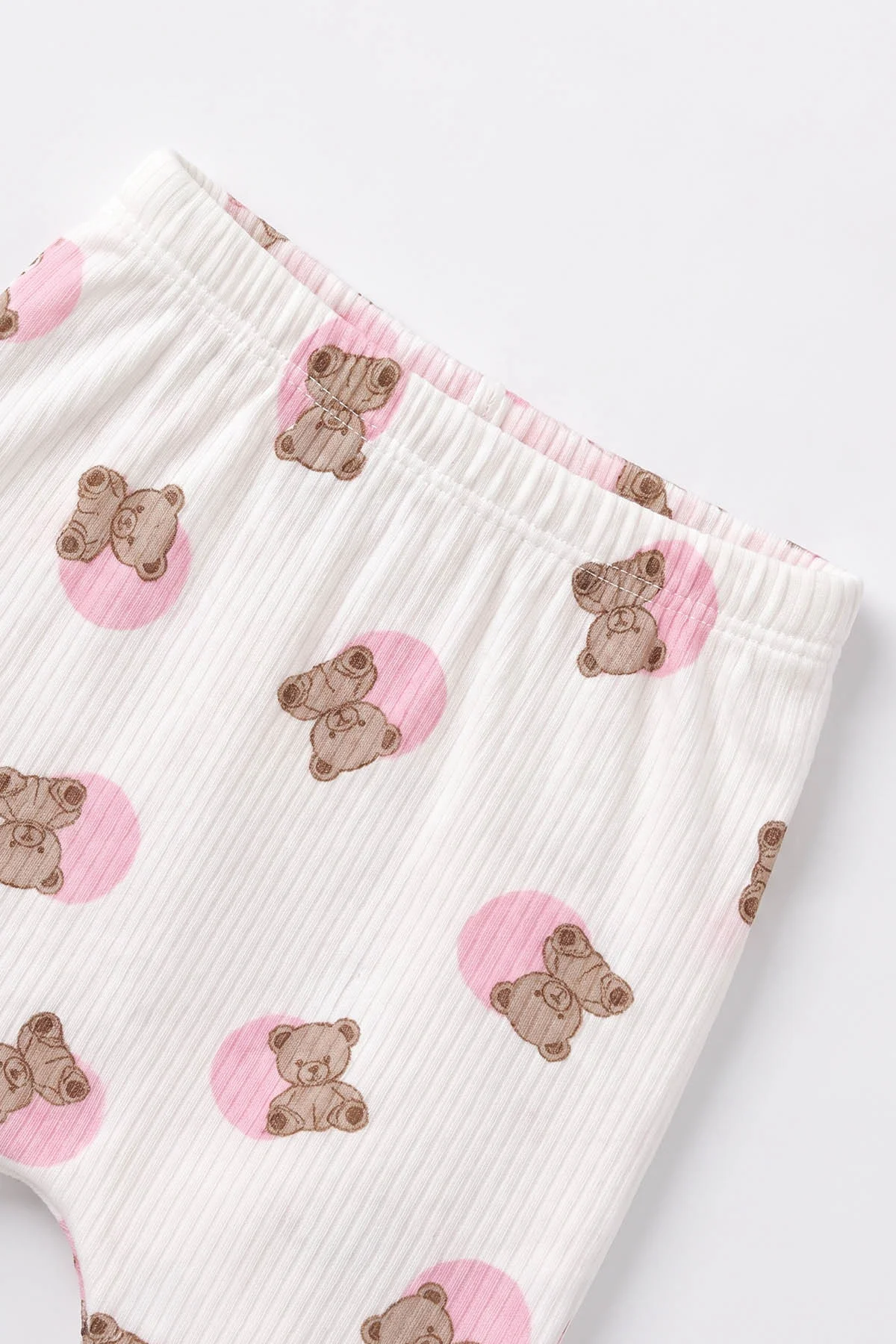 Pembe (0-9 Ay)  Puanlı Ayıcık Nakışlı  Raporlu  Bebek Takım 480468