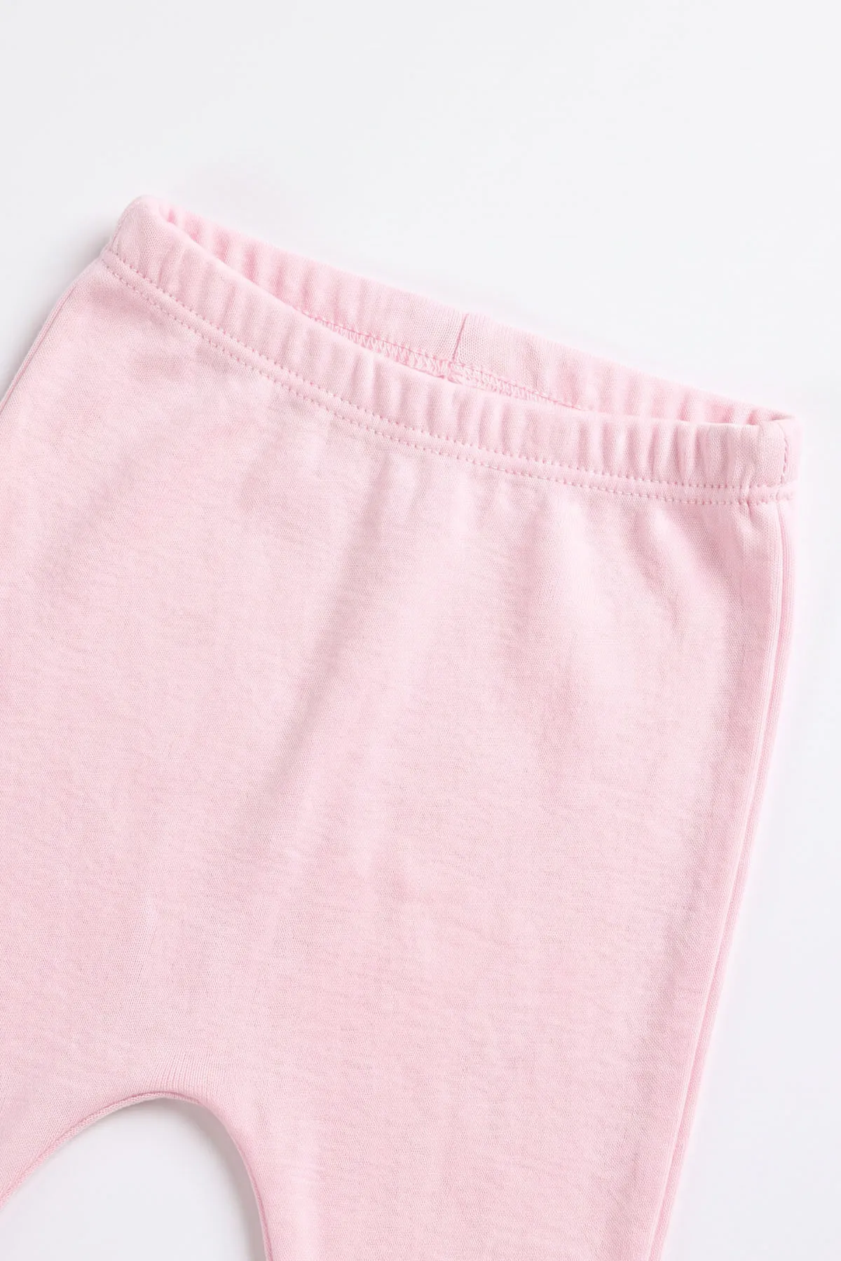 Pembe (0-9 Ay) Tavşan Nakışlı Kapüşonlu Hırkalı Kız Bebek 3'lü Takım 476065