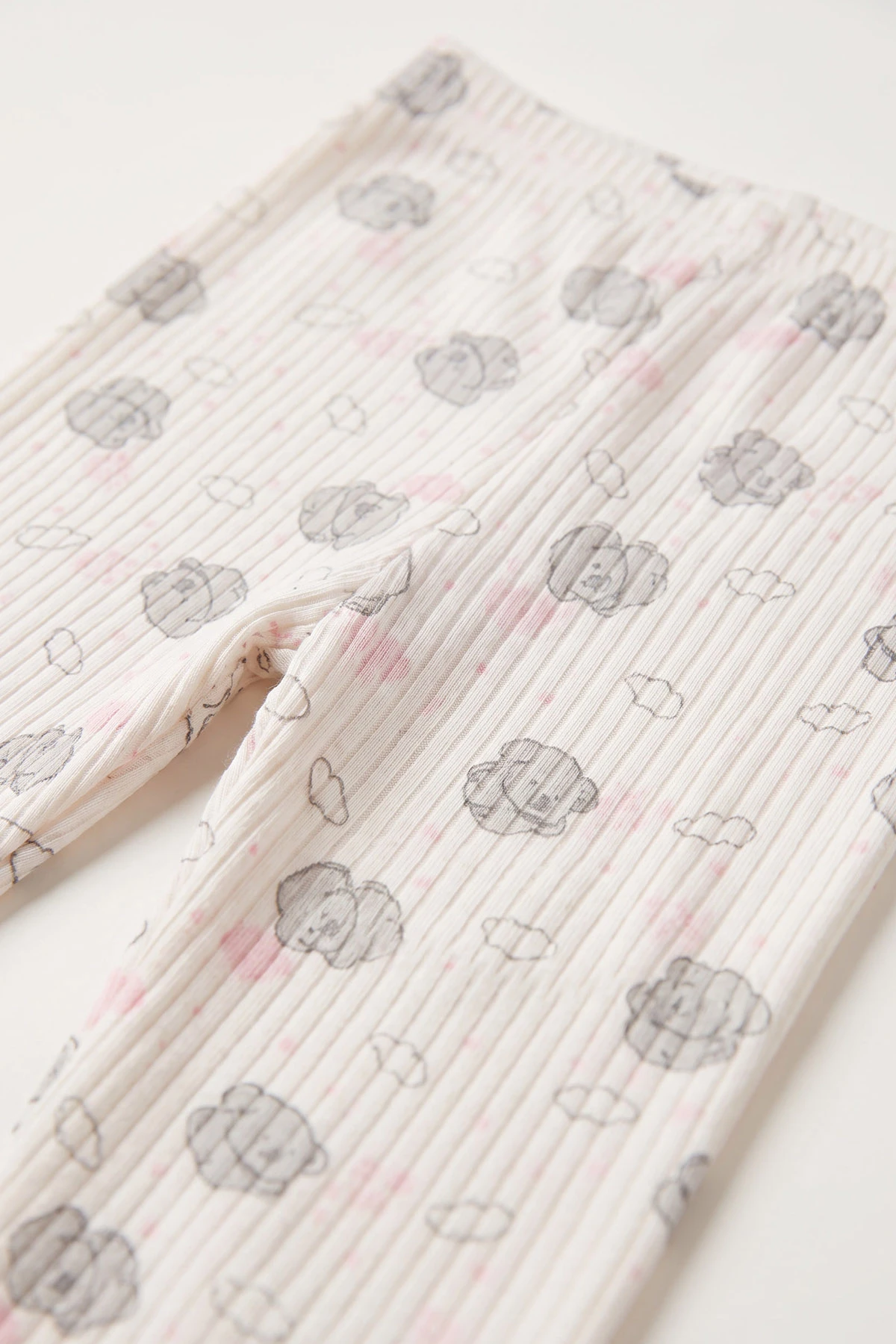Pembe (1-3 Yaş) Casper Desenli Raporlu Çocuk Pijama Takım 484710