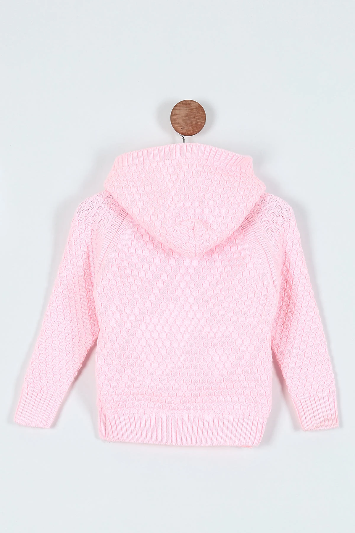 Pembe ( 1-3 Yaş) İçi Kürklü Kapüşonlu Kız Çocuk Hırka 236443