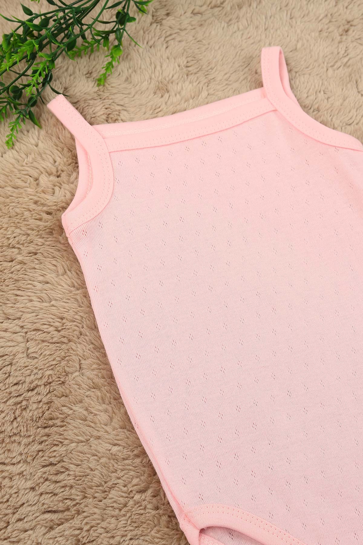 Pembe (1-3 Yaş) Jakarlı İp Askılı Bebe Badi 158712