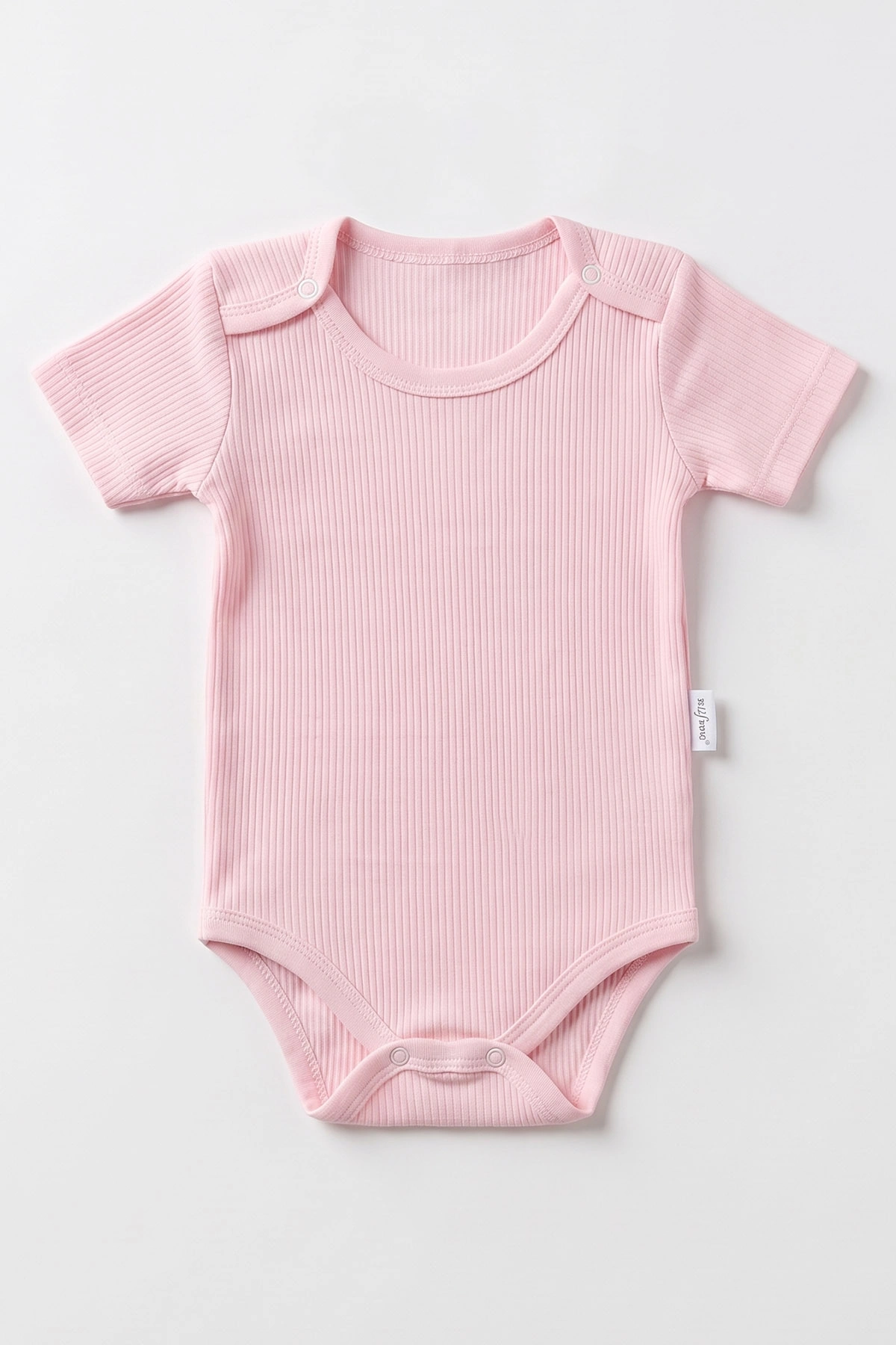 Pembe (1-3 Yaş) Raporlu Düz   Kısa Kol  Bebek & Çocuk Çıtçıtlı Badi 480403