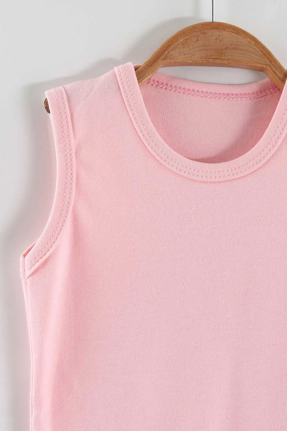 Pembe ( 1-3 Yaş ) Sıfır Kol Düz Bebek&Çocuk Çıtçıtlı Badi 467332