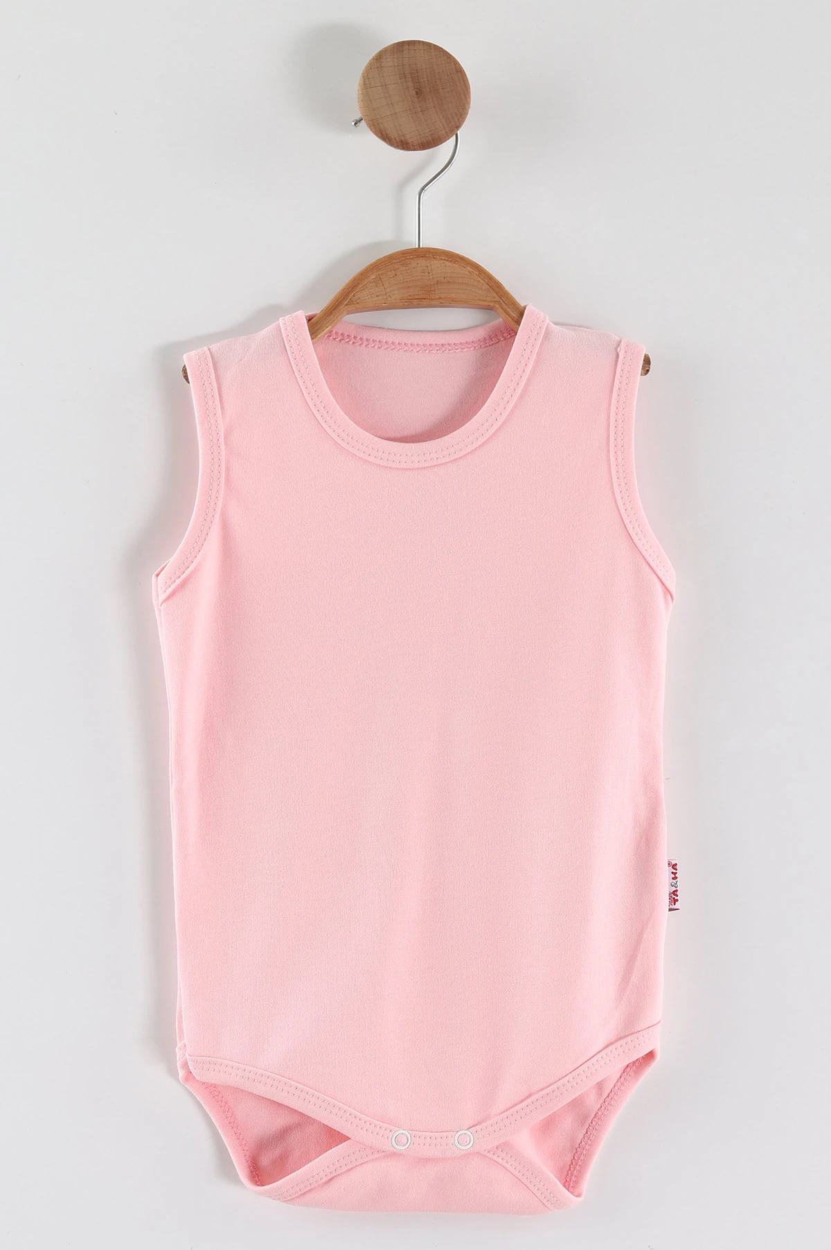 Pembe ( 1-3 Yaş ) Sıfır Kol Düz Bebek&Çocuk Çıtçıtlı Badi 467332