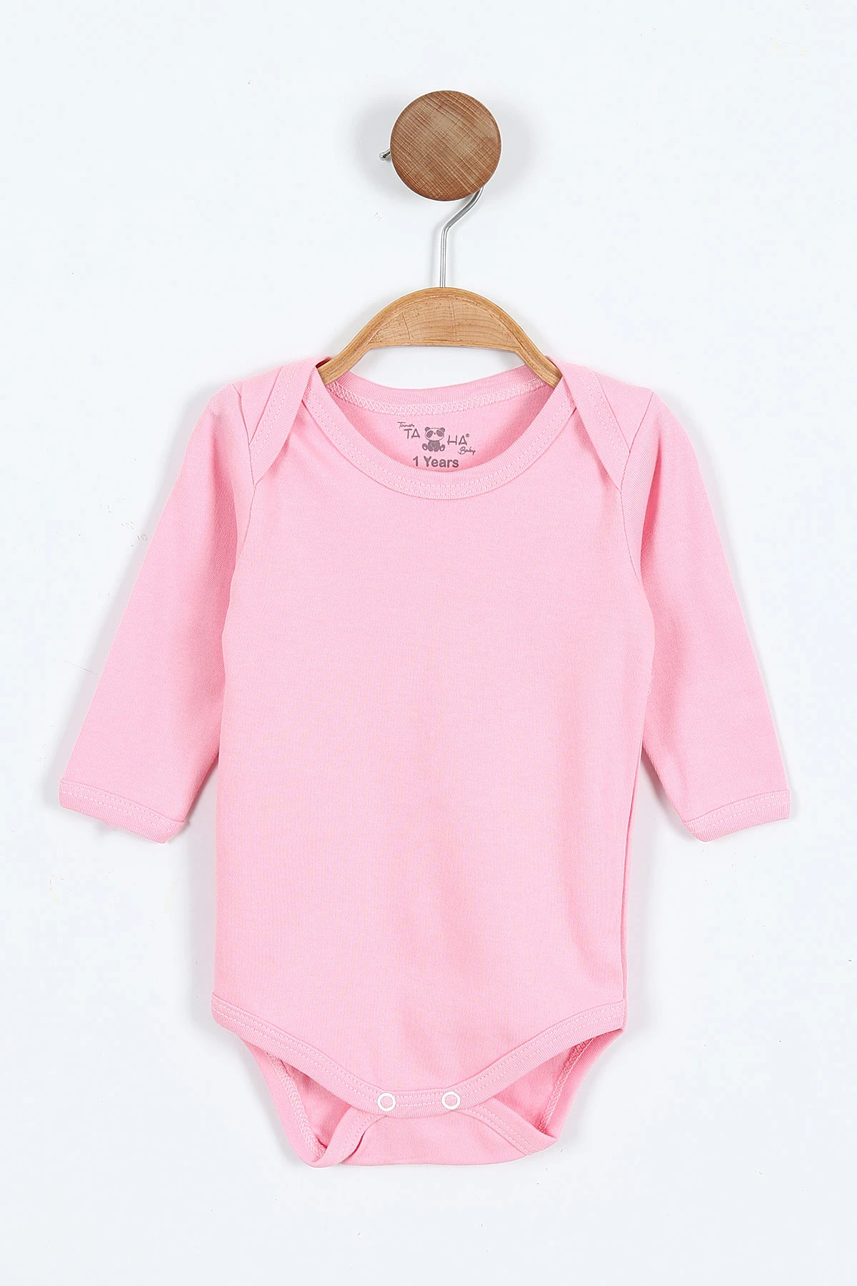 Pembe (1-3 Yaş ) Uzun Kol Düz Bebek&Çocuk Çıtçıtlı Badi 403650