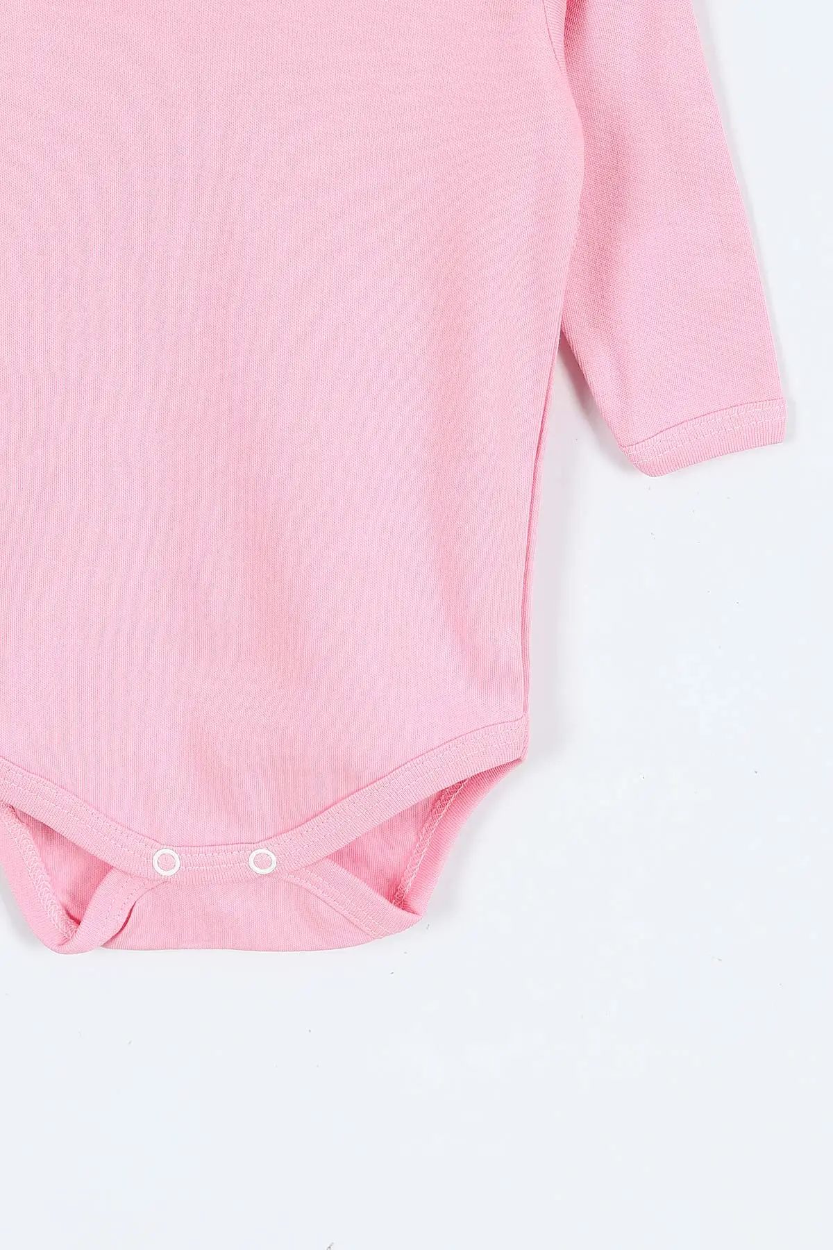 Pembe (1-3 Yaş ) Uzun Kol Düz Bebek&Çocuk Çıtçıtlı Badi 403650