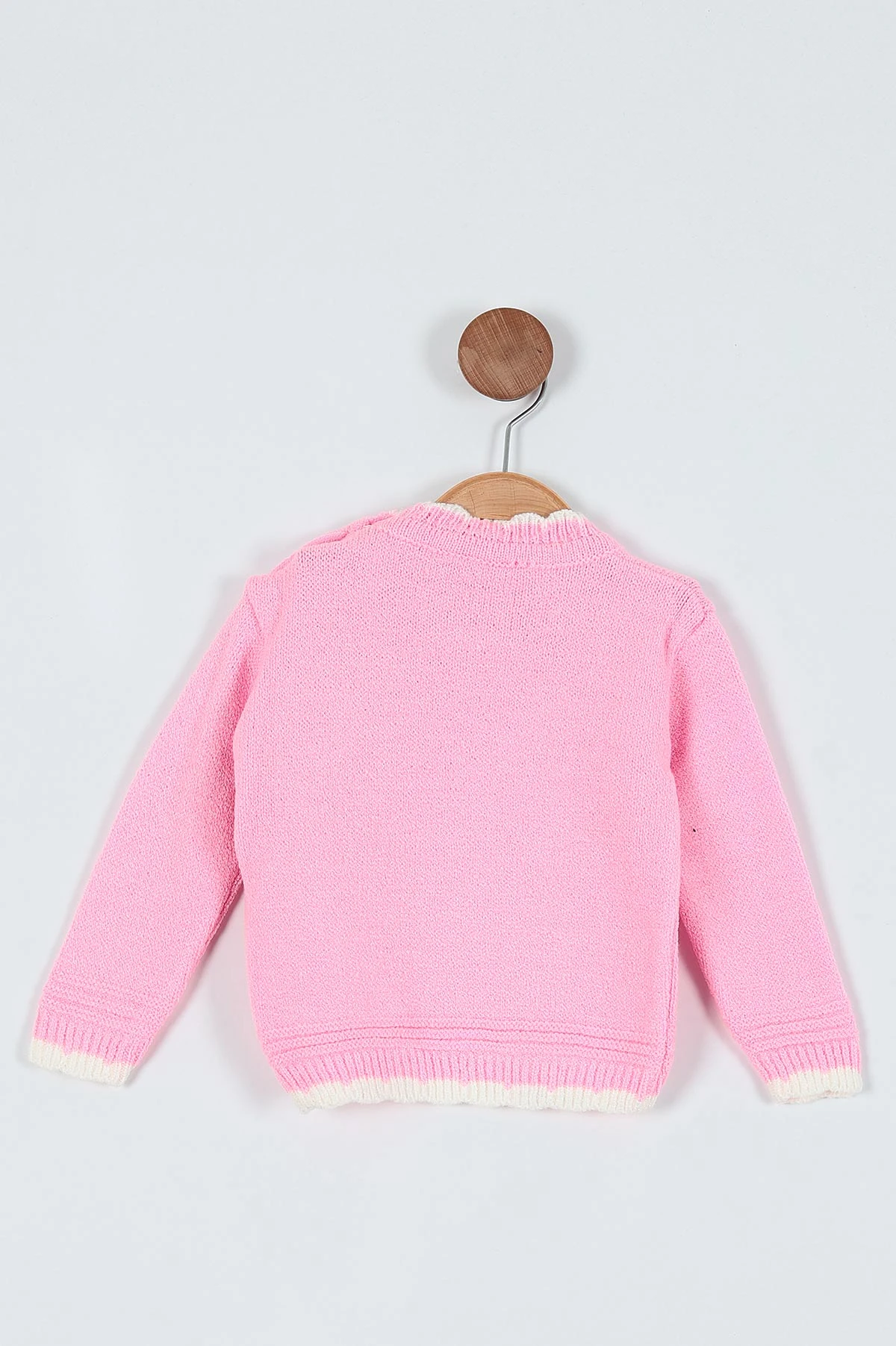 Pembe (1-4 Yaş) Ayıcık Nakışlı Kız Çocuk Kazak 235866