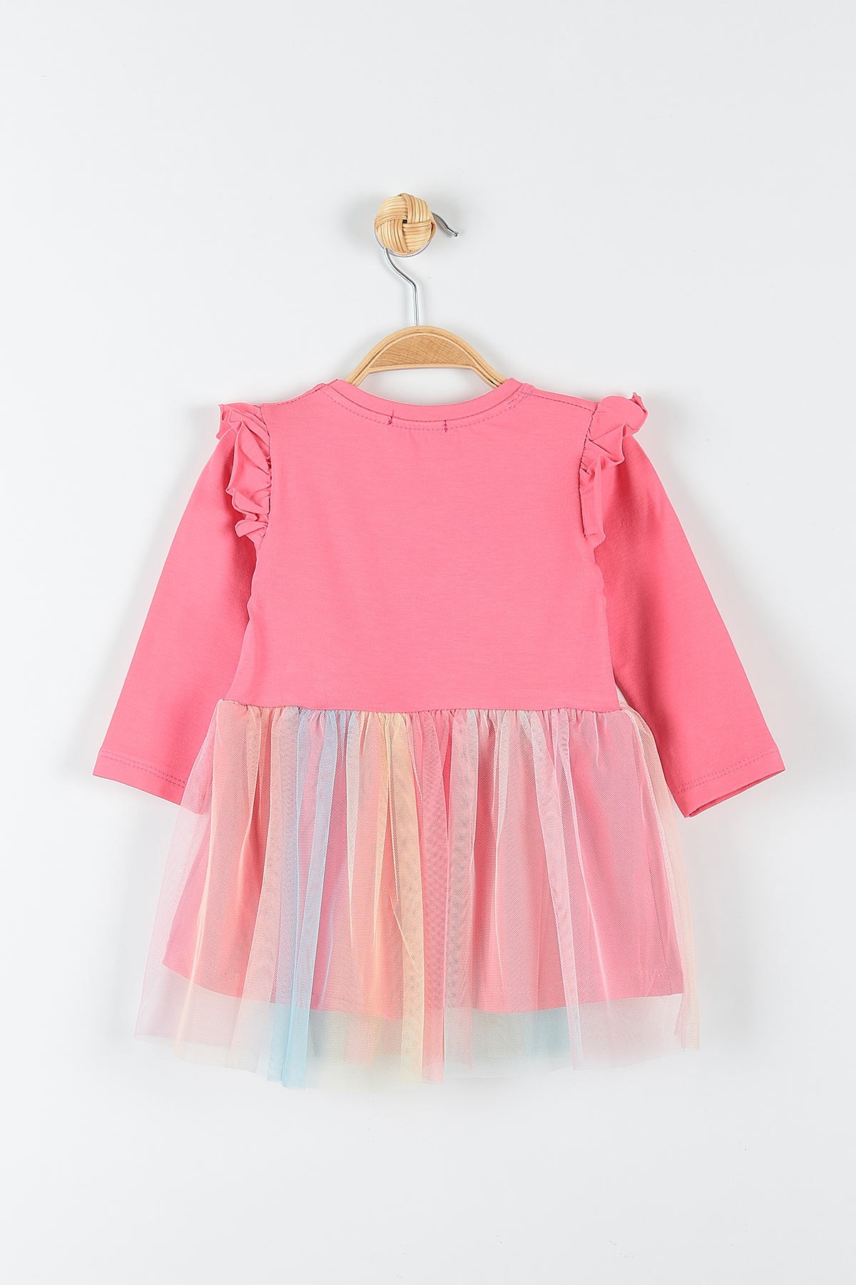 Pembe (1-4 Yaş) Minnie Mouse Baskılı Kız Çocuk Elbise 174907