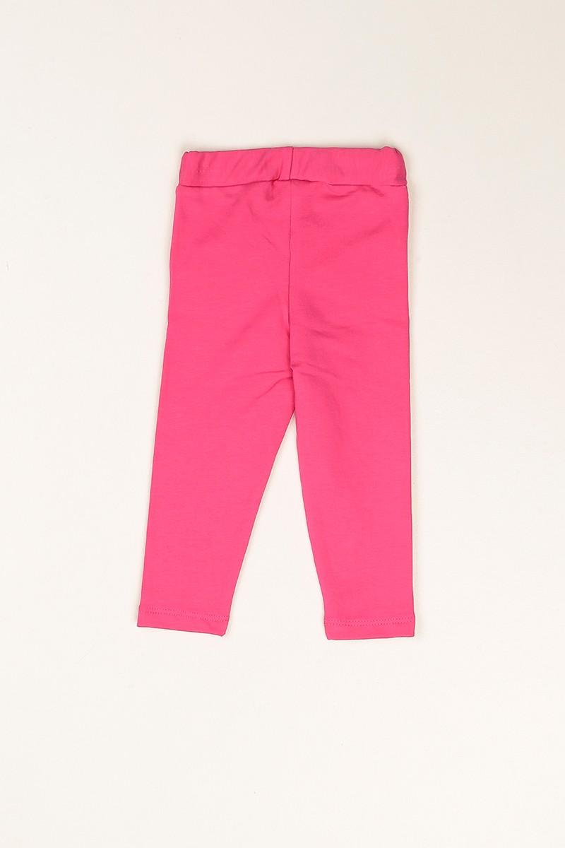 Pembe (1-4Yaş) Baskılı İçi Şardonlu Kız Çocuk Tayt 81984
