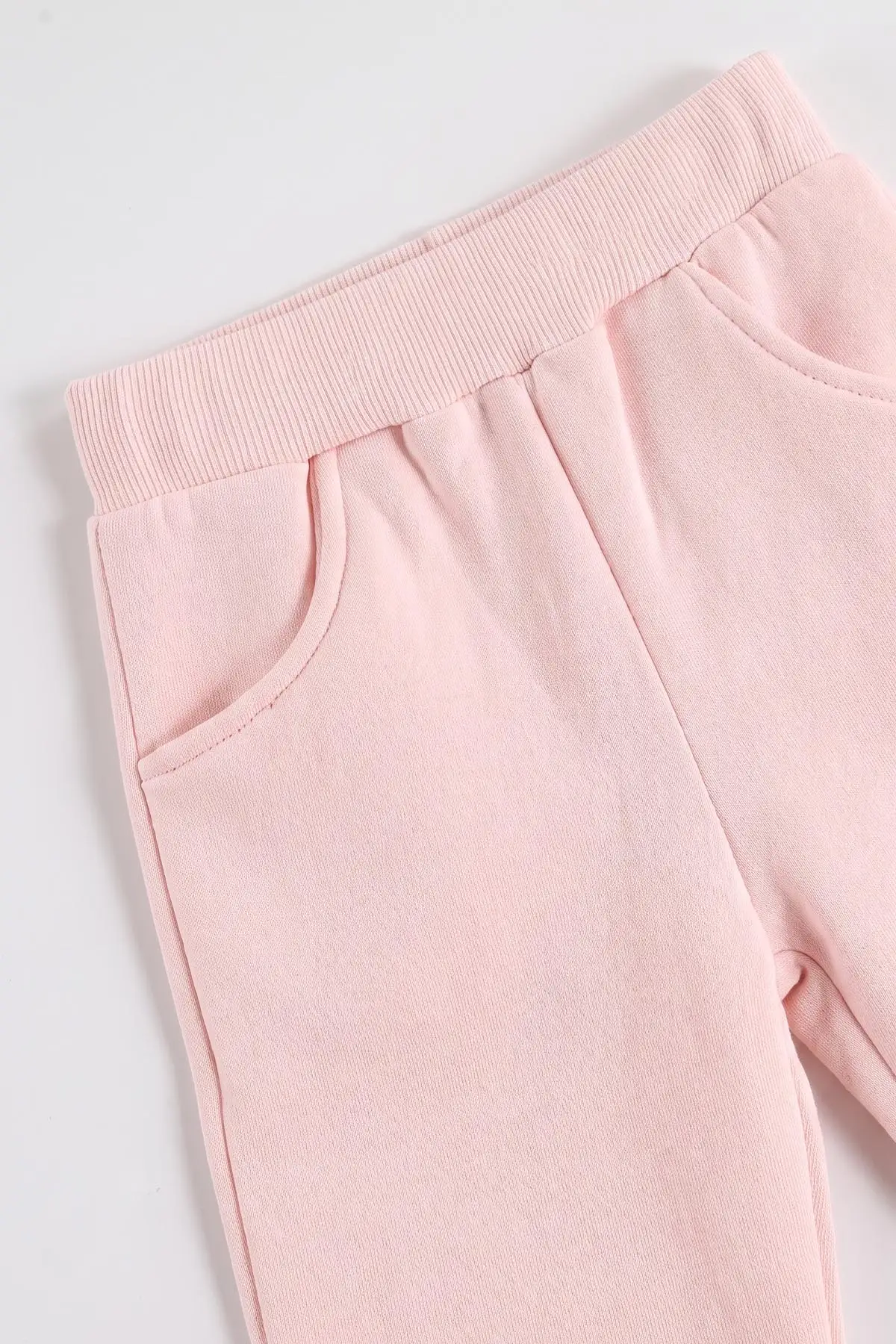 Pembe (1-5 Yaş) Fiyonk Baskılı Kapüşon ve Fermuarlı 3 İp Şardonlu Kız Çocuk Kışlık Takım 487832
