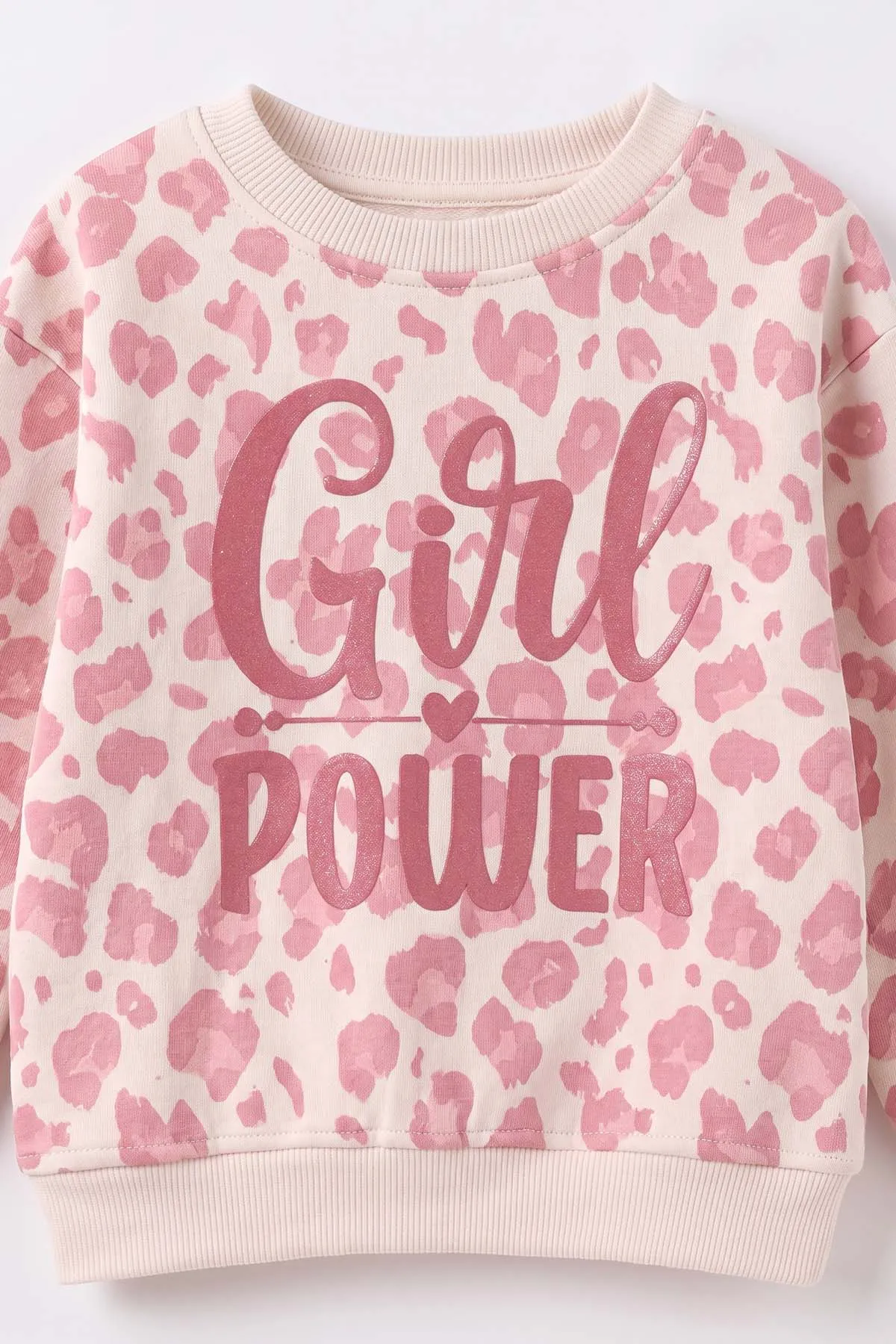 Pembe (1-5 Yaş) Girl Power Baskılı Alt Çimalı İçi Şardonlu Kız Çocuk Kışlık Takım 493962