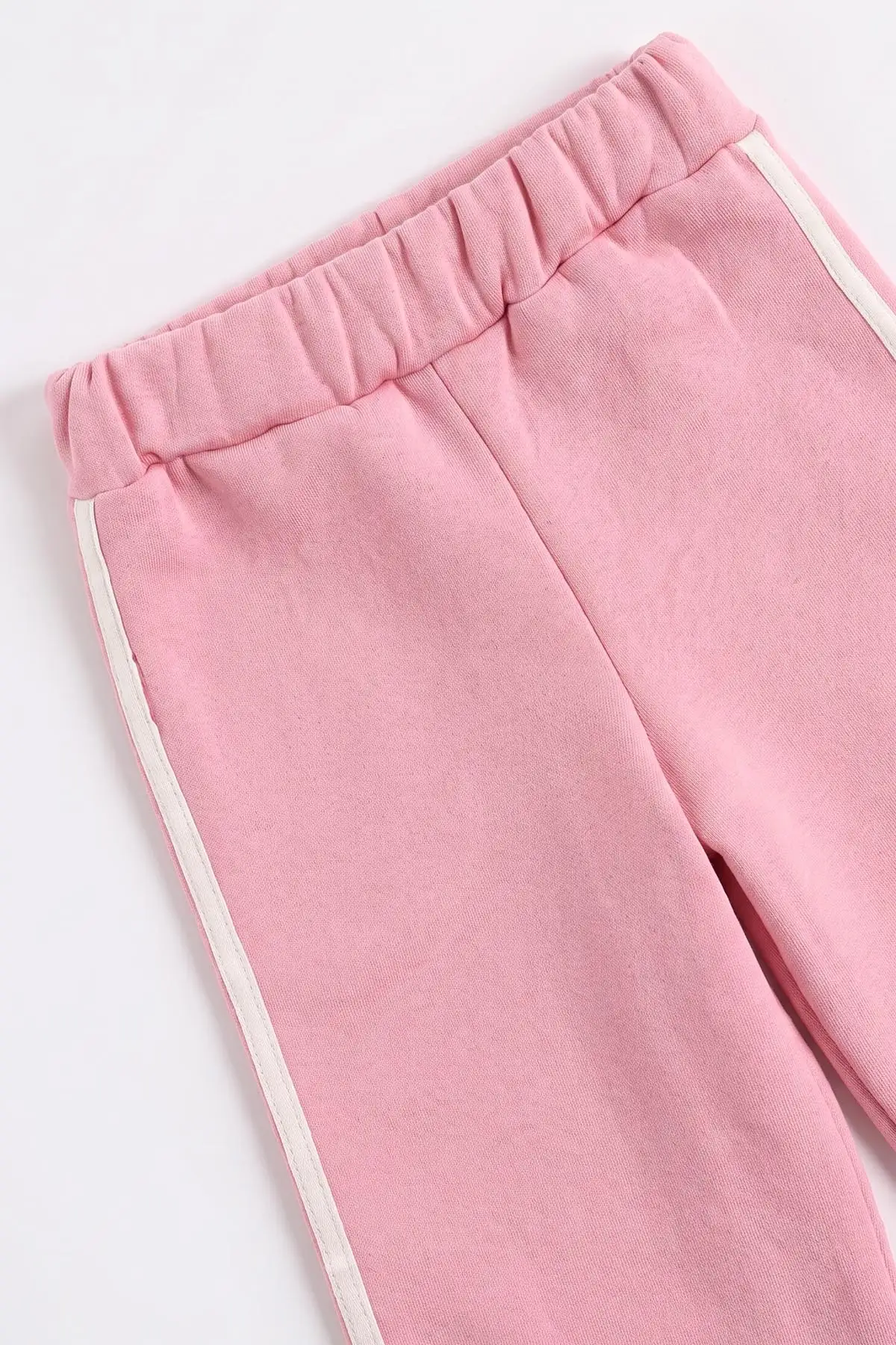 Pembe (1-5 Yaş) Papatyalı Kalp Baskılı Grogren Şerit 3 İp Şardonlu Kız Çocuk Kışlık Takım 484809