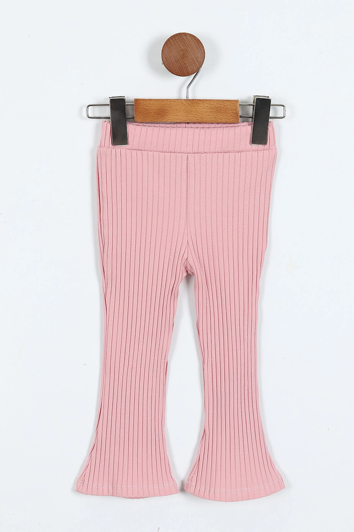 Pembe (1-5 Yaş)Ayıcık Nakışlı Baskılı Fitilli Taytlı Kız Çocuk Takım 414325 414908