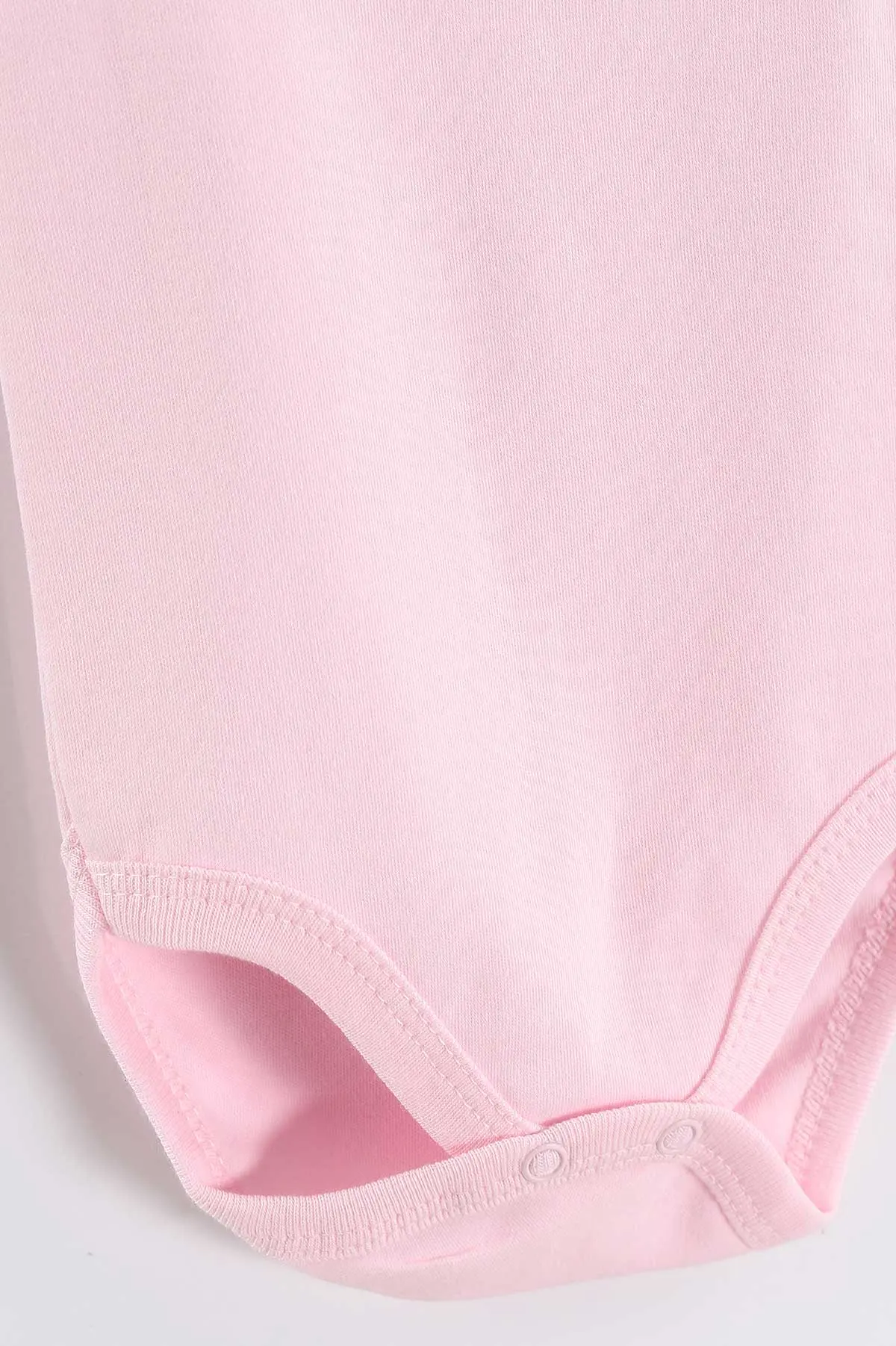 Pembe (1-9 Ay)Sıfır Kol Düz Kız Bebek Çıtçıtlı Badi 458467