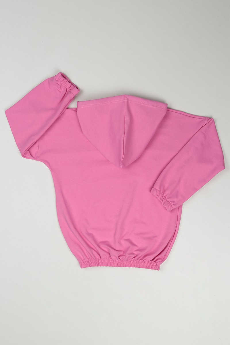Pembe (12-16 Yaş) Stay Cool Baskılı Kız Çocuk Sweatshirt 89743