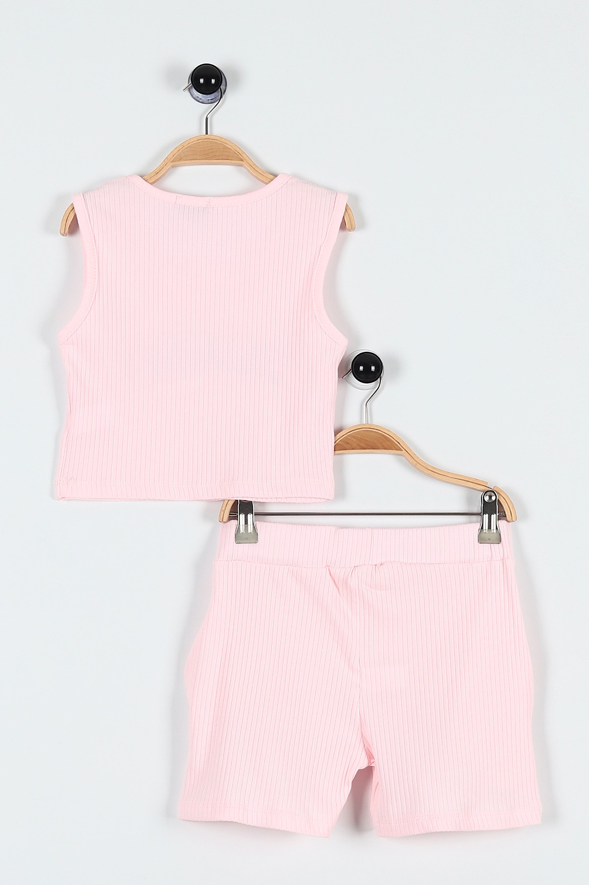 Pembe (13-16 Yaş) Losangeles Baskılı Fitilli Kız Çocuk Takım 184963