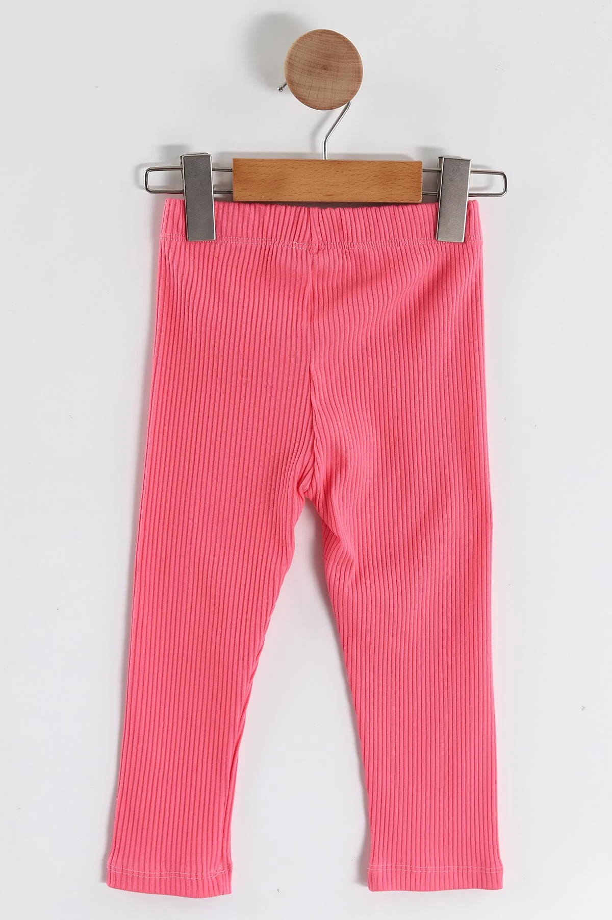 Pembe (2-10 Yaş) Düz Fitilli Kız Çocuk Tayt 460234